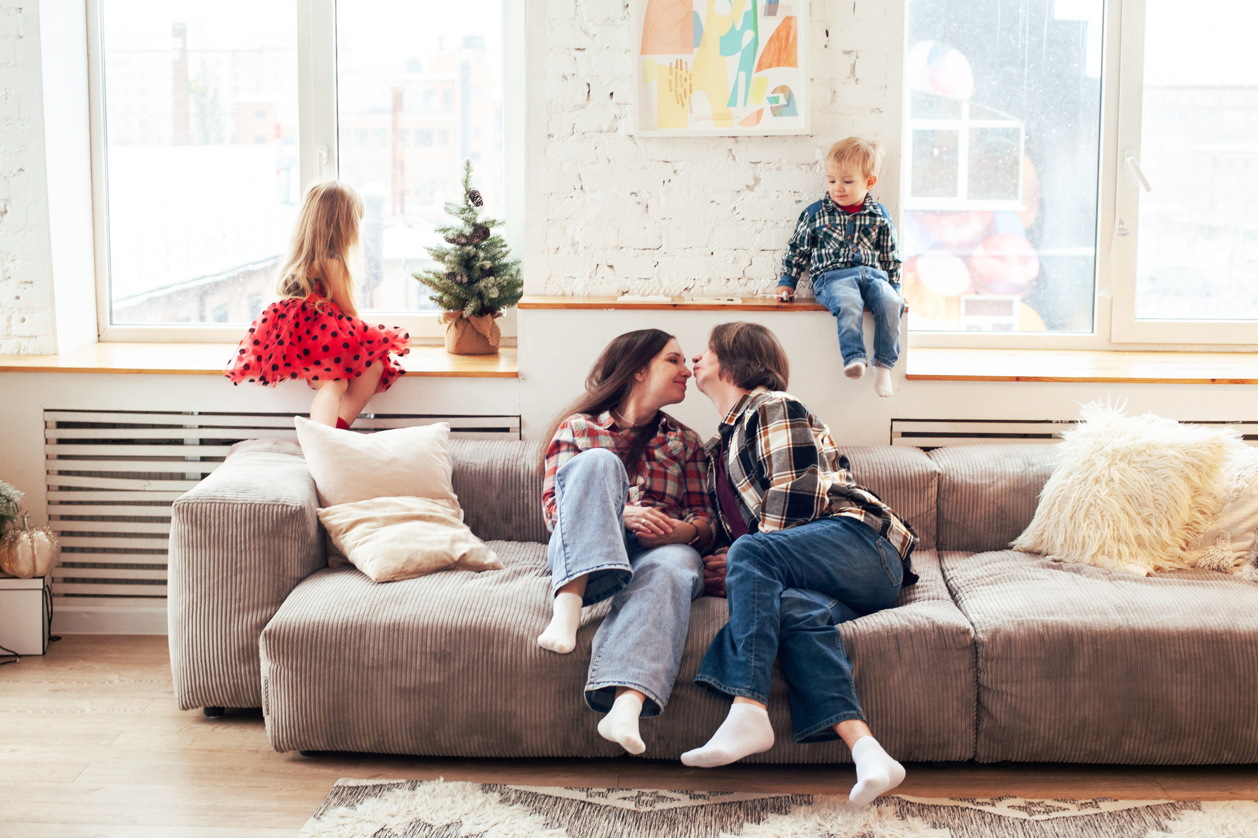 Семейная съемки для Юли и Жени. Портретная фотография в Москве