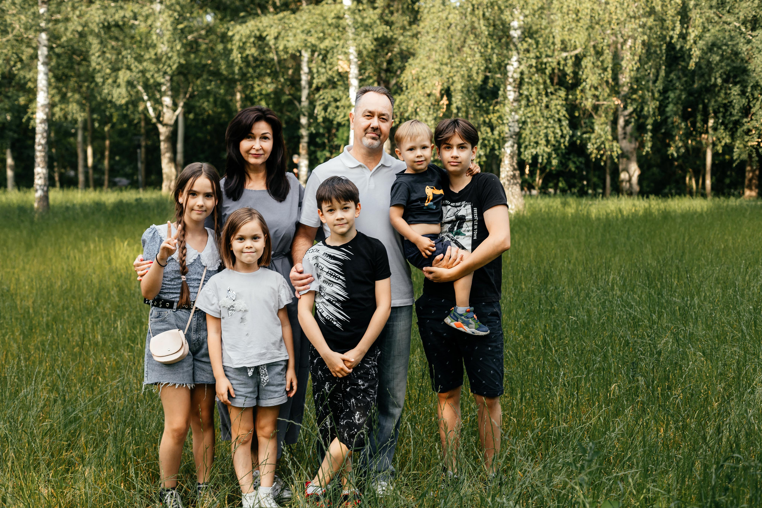 Анна с семьей. Семейный и домашний фотограф в Москве и МО Королева Валерия