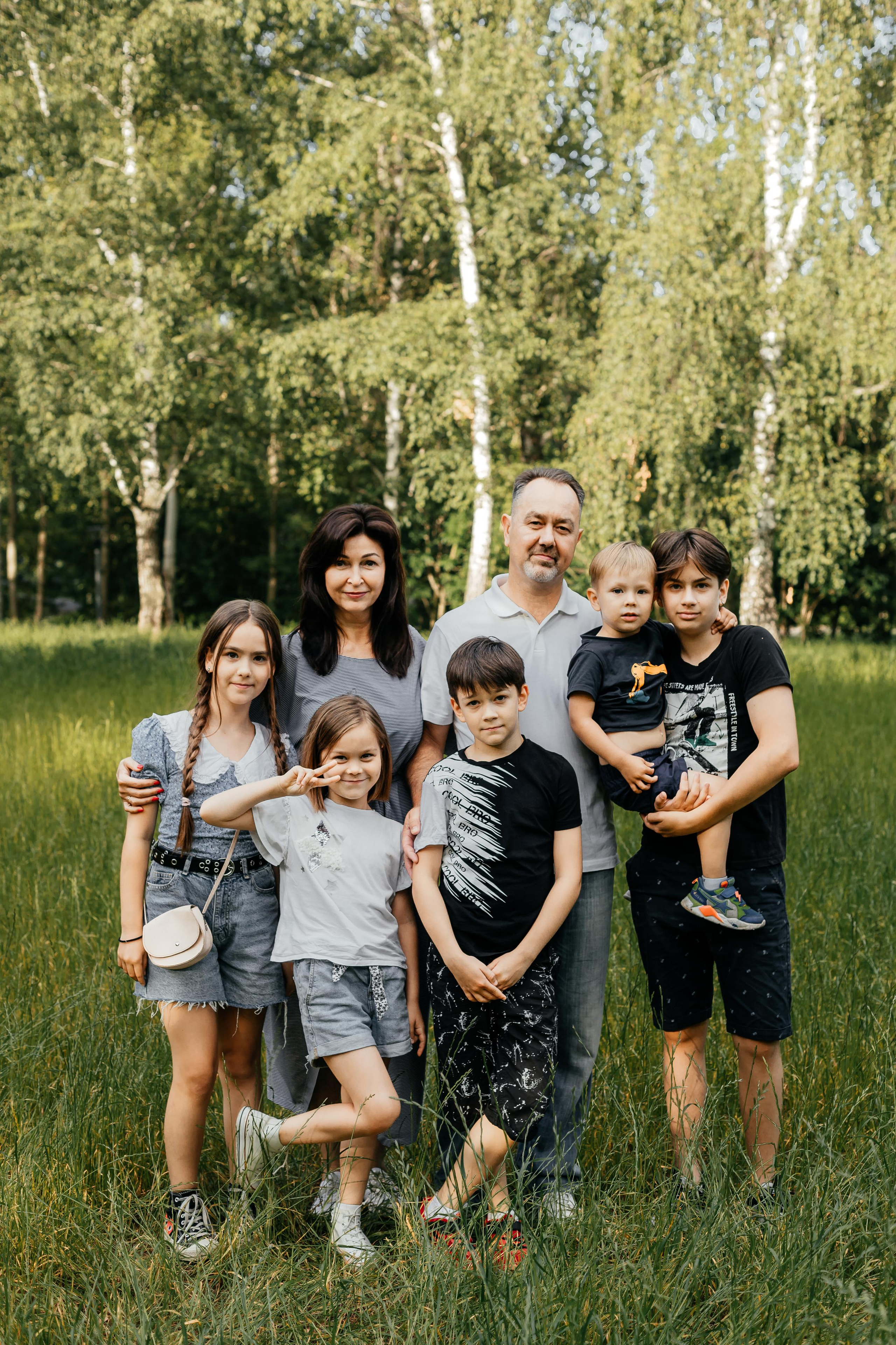 Анна с семьей. Семейный и домашний фотограф в Москве и МО Королева Валерия