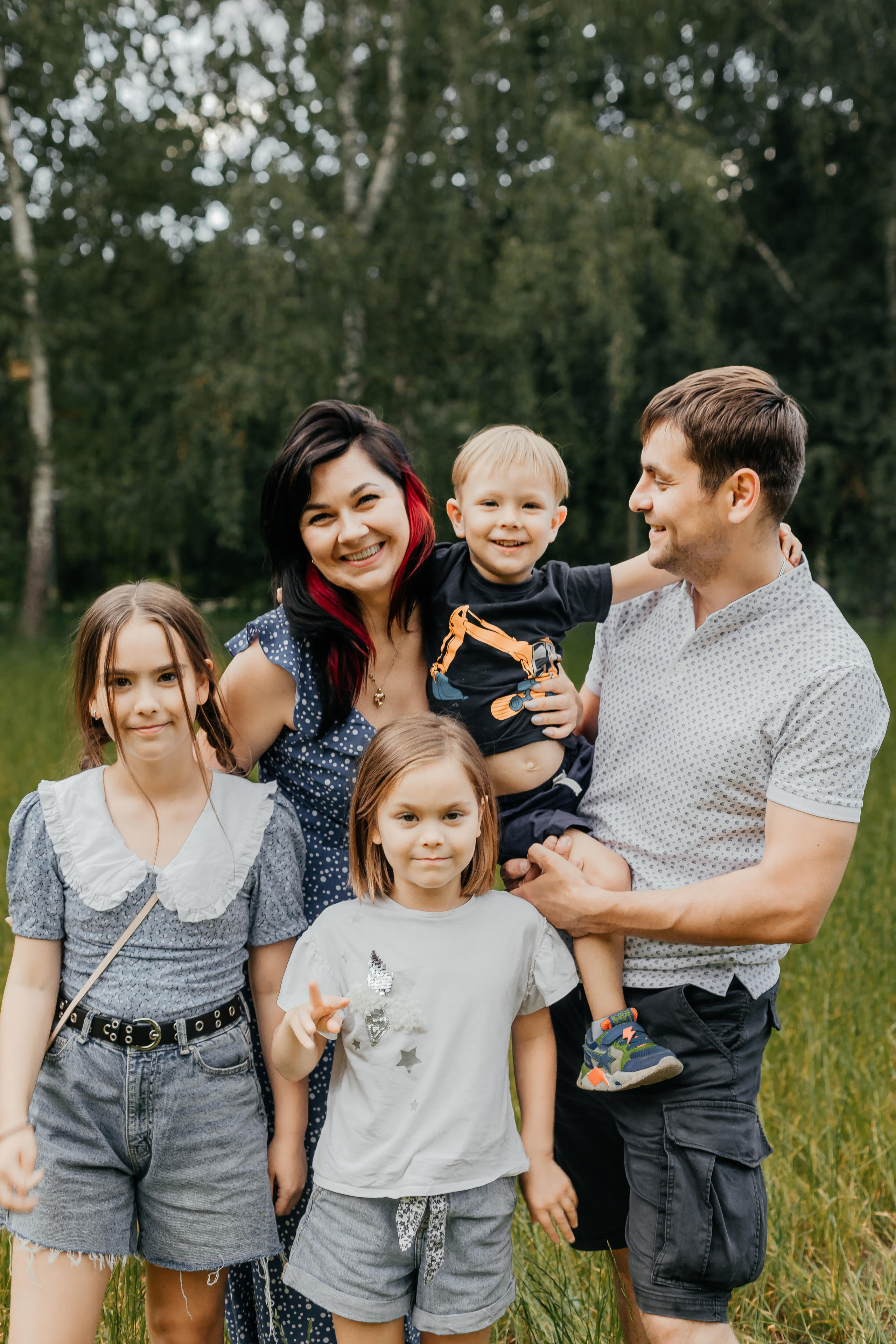 Анна с семьей. Семейный и домашний фотограф в Москве и МО Королева Валерия