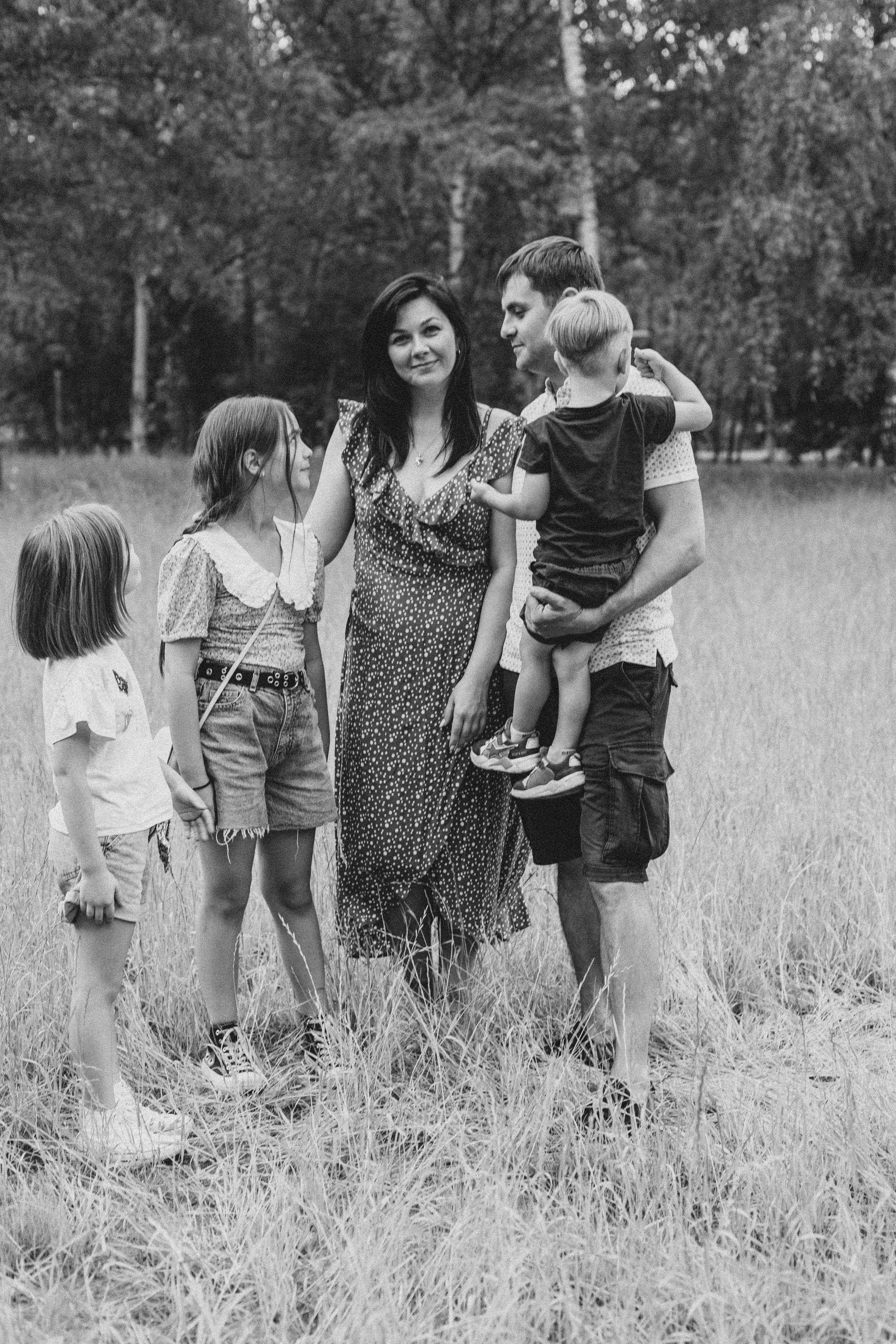 Анна с семьей. Семейный и домашний фотограф в Москве и МО Королева Валерия