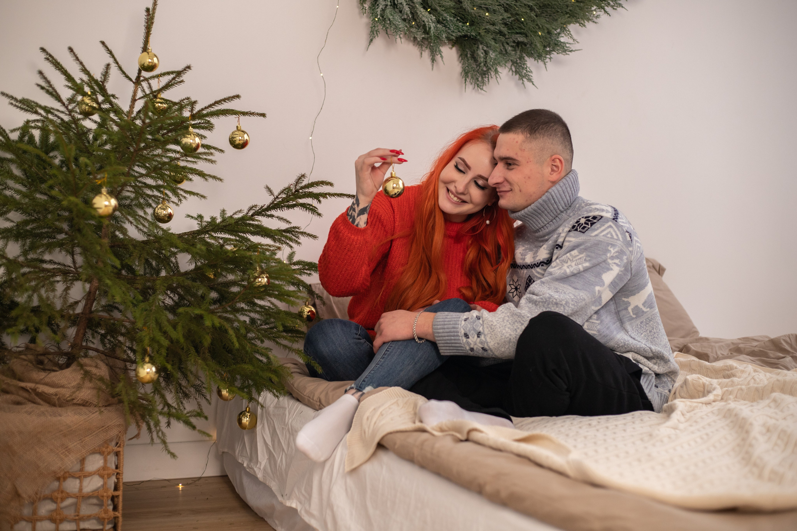 Наташа и Сергей. Парная новогодняя фотосессия. Фотограф Киржач/Москва_Екатерина Мартынова