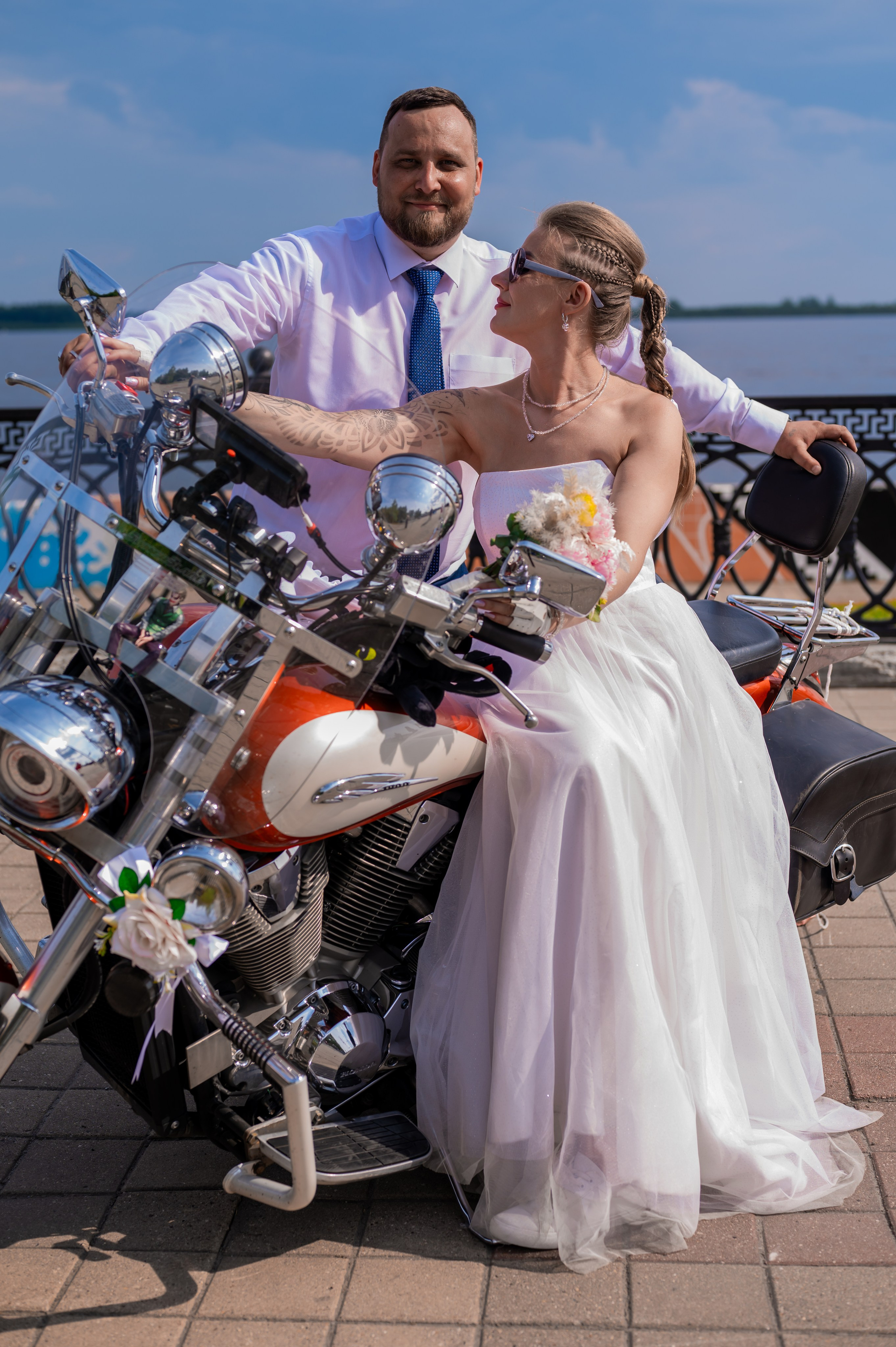 Мотосвадьба Евгения и Алены. Свадебный фотограф в Сургуте Любовь Гуляева