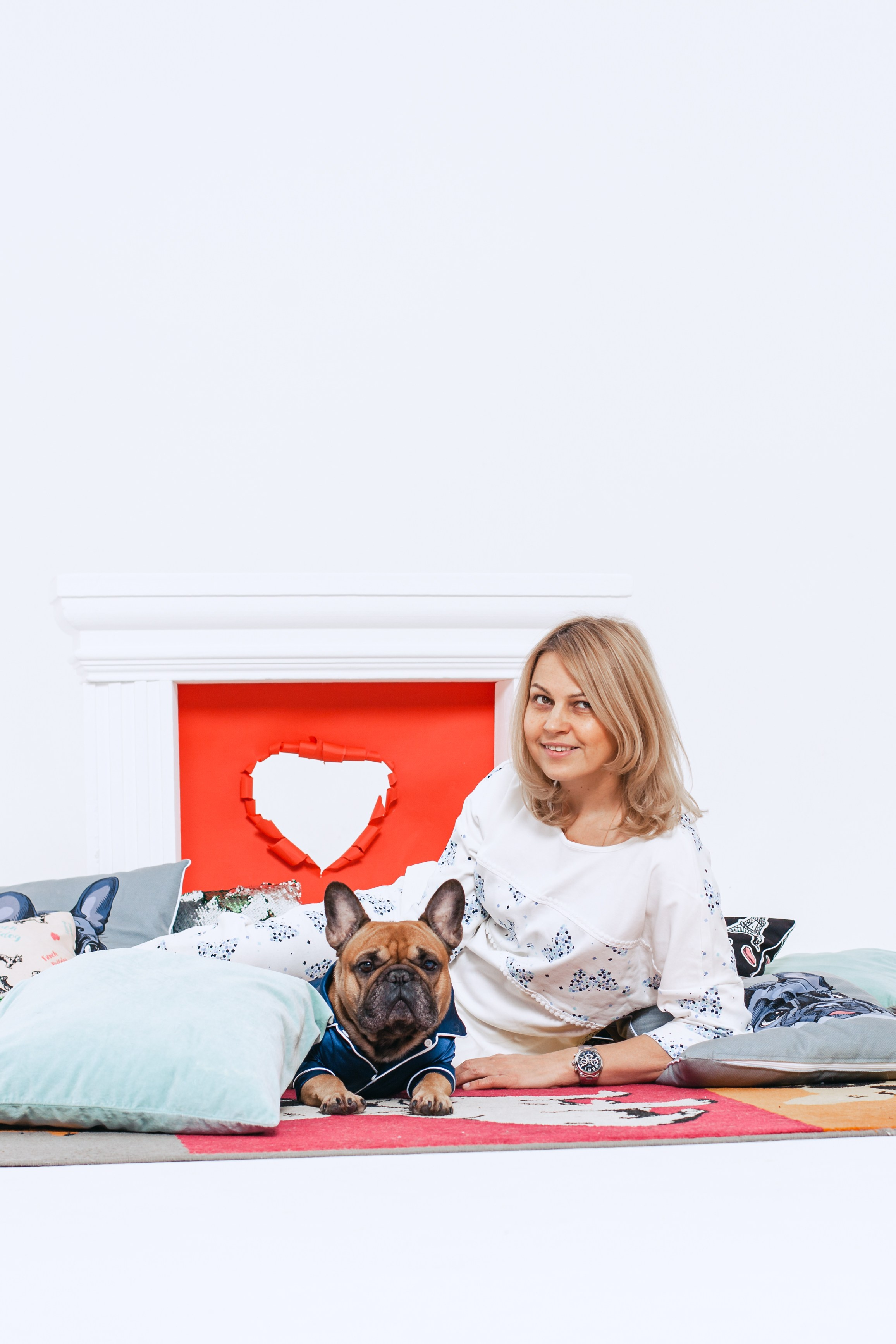 Пижамная вечеринка французских бульдогов и их хозяев. Фотограф-анималист Татьяна Степанова