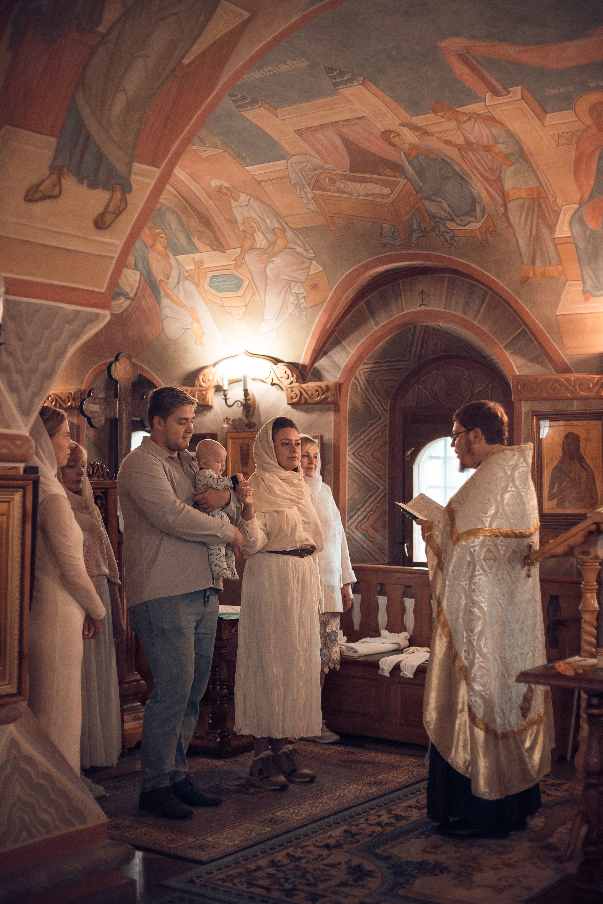 Крещение Полины в Спасо-Преображенском Воротынском женском монастыре