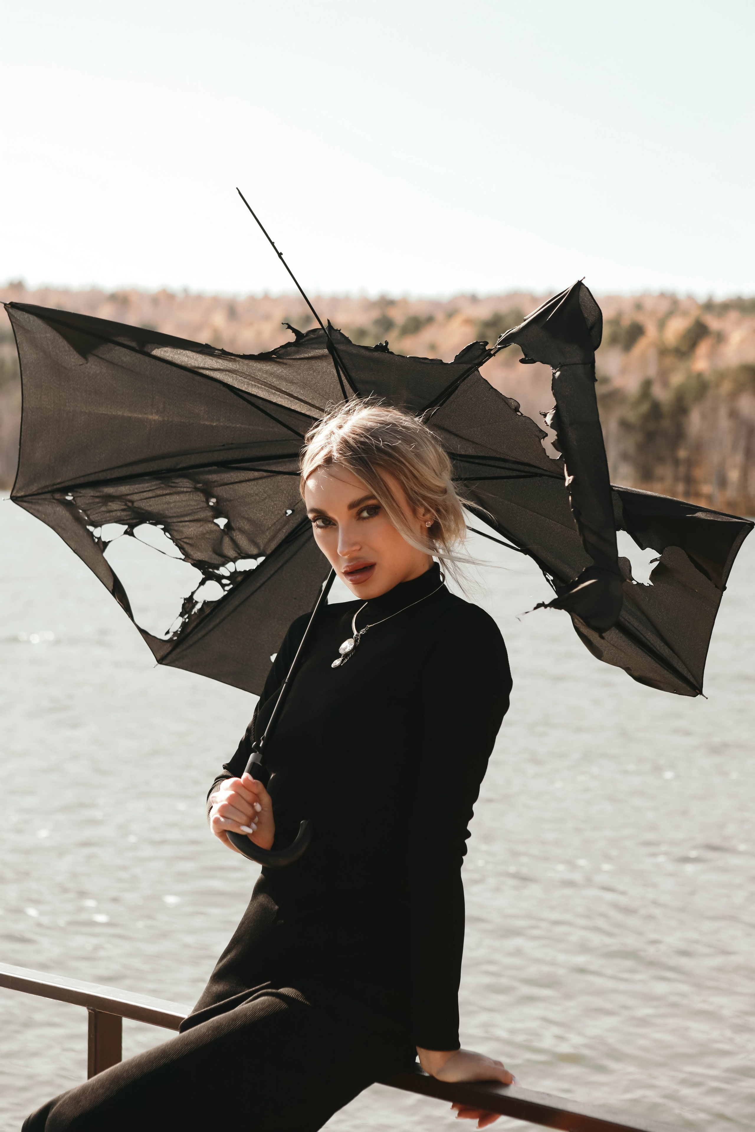 Кристина с зонтом. Фотограф в Иркутске