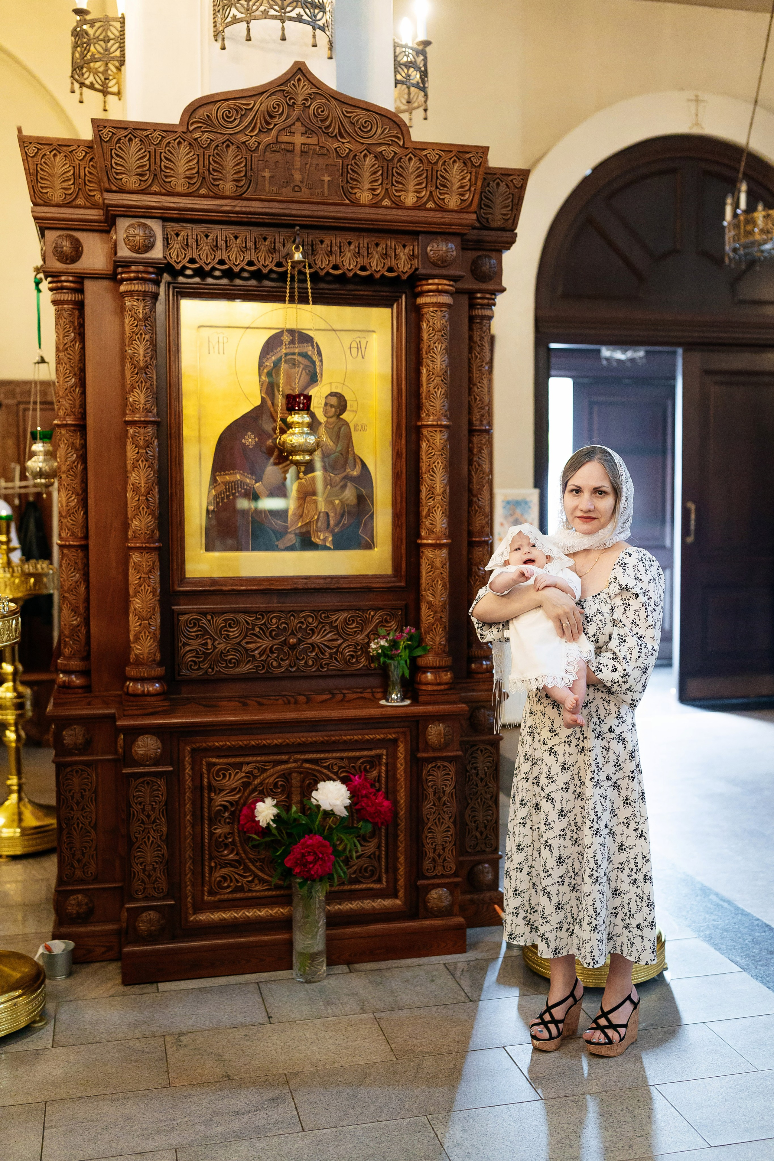 Крещение Анастасии. Семейный и детский фотограф в Москве Александра Мак