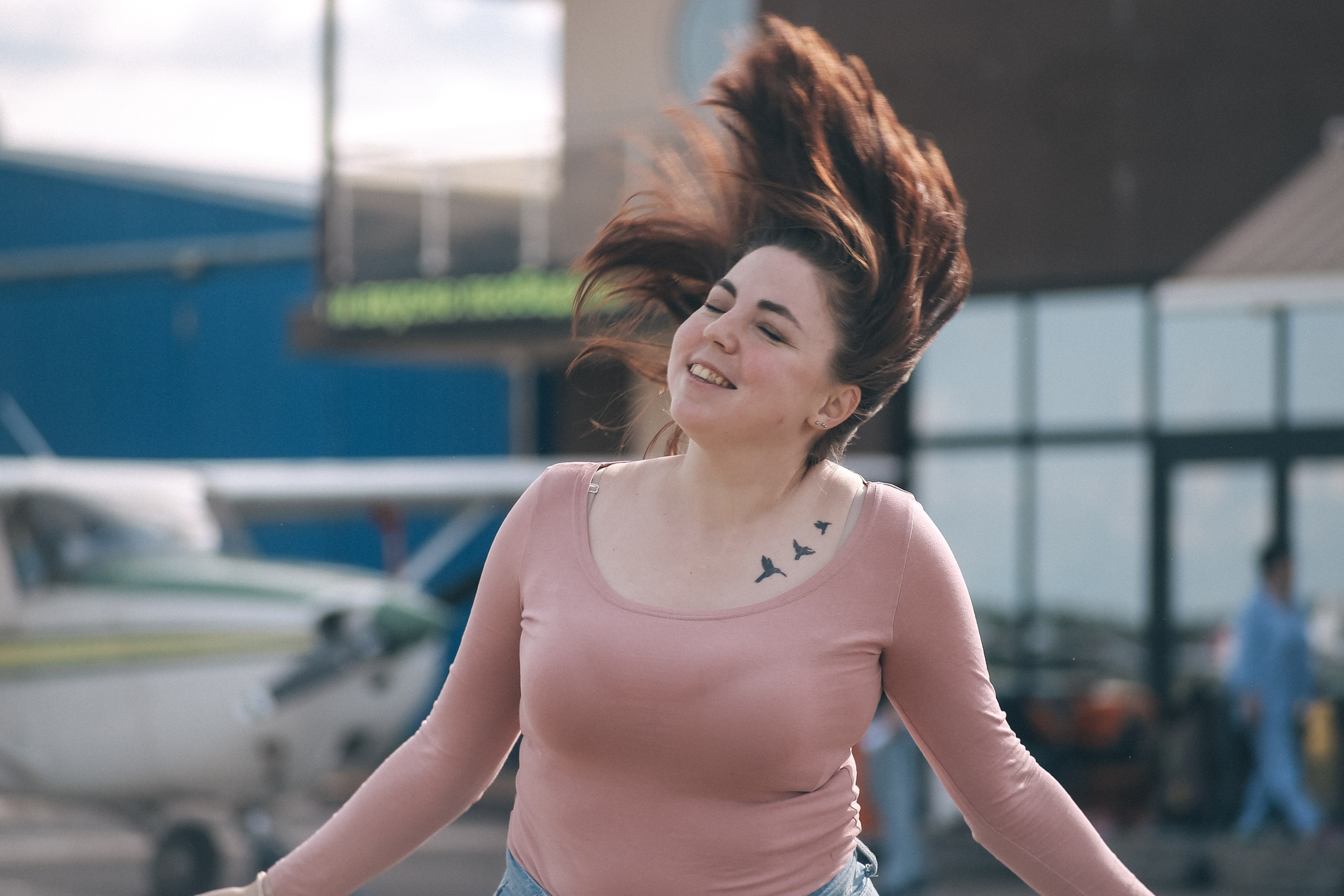 Съёмки фильма «Небо, прощай!». Аэродром Северка. Антонина Морозова, профессиональный семейный фотограф видеограф