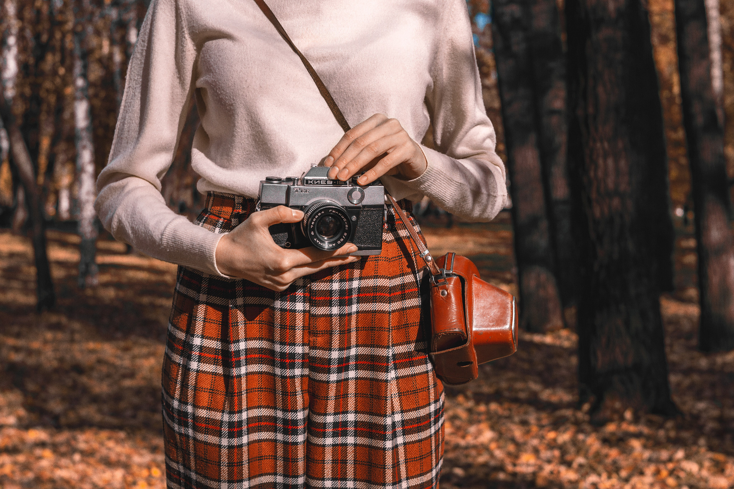 Осень. Фотограф в Новокузнецке