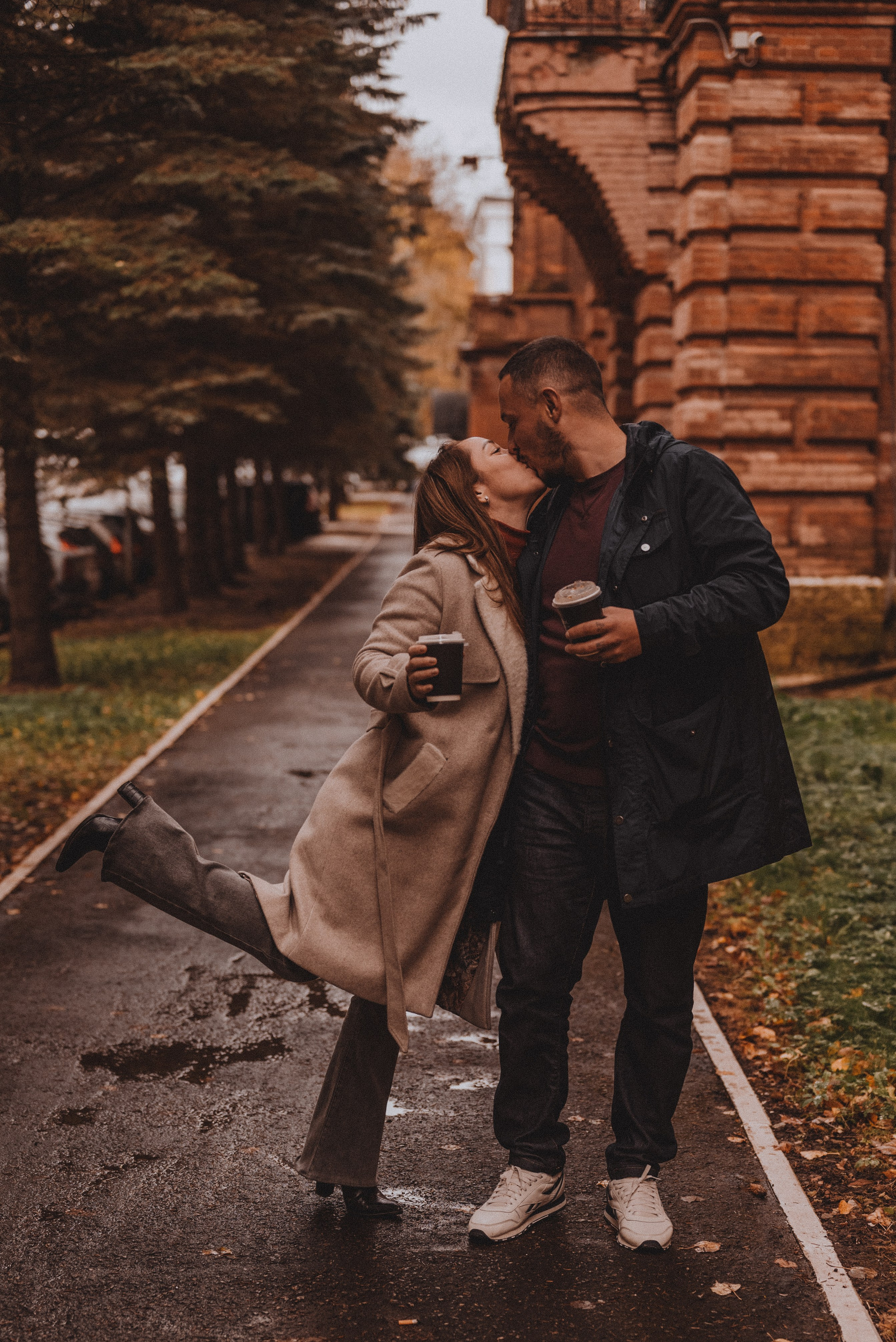 Под дождем. Павел и Виктория. Фотограф Кристина Пархоменко