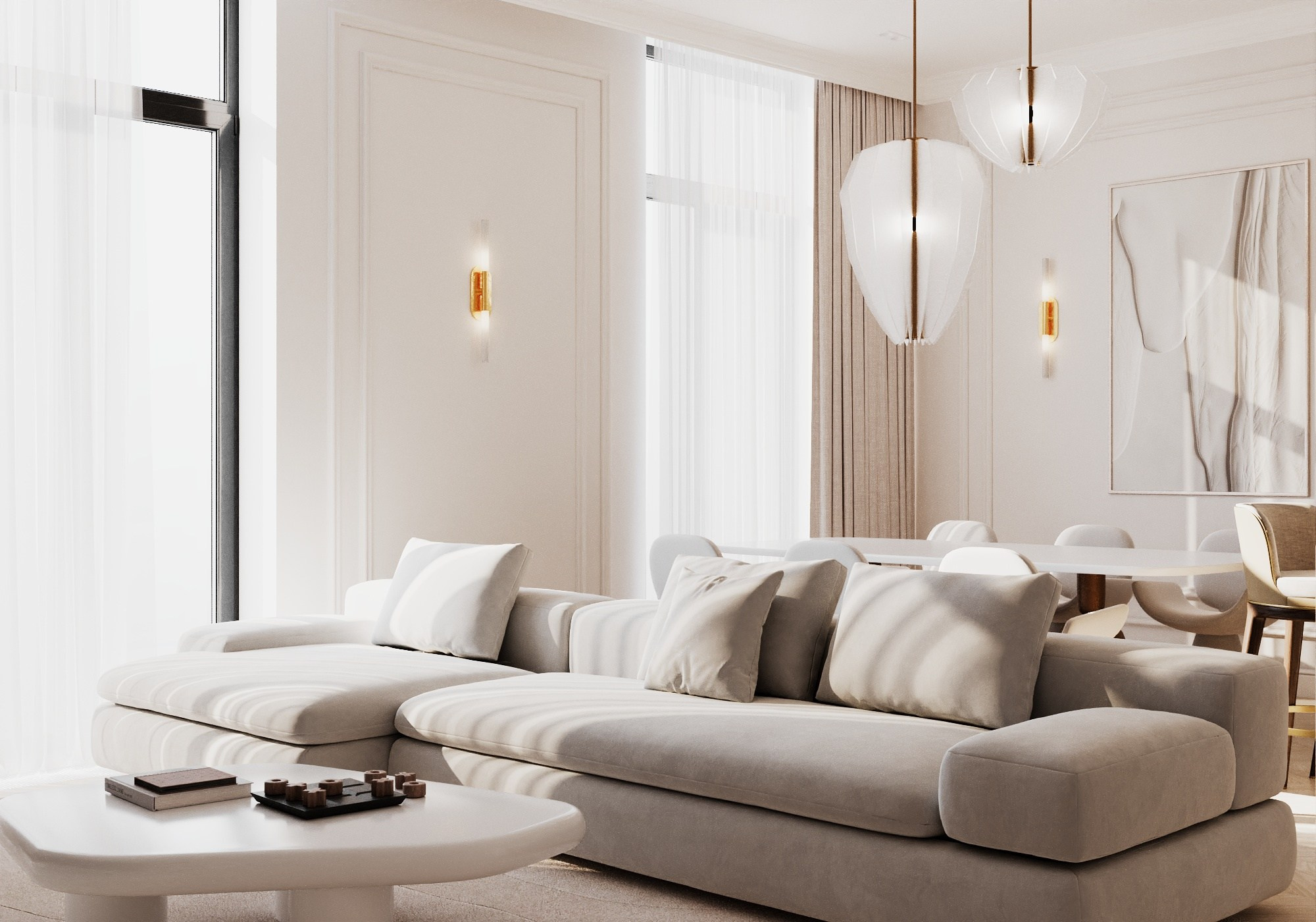 Гостиная замена дивана. Визуализатор Векшина Елена