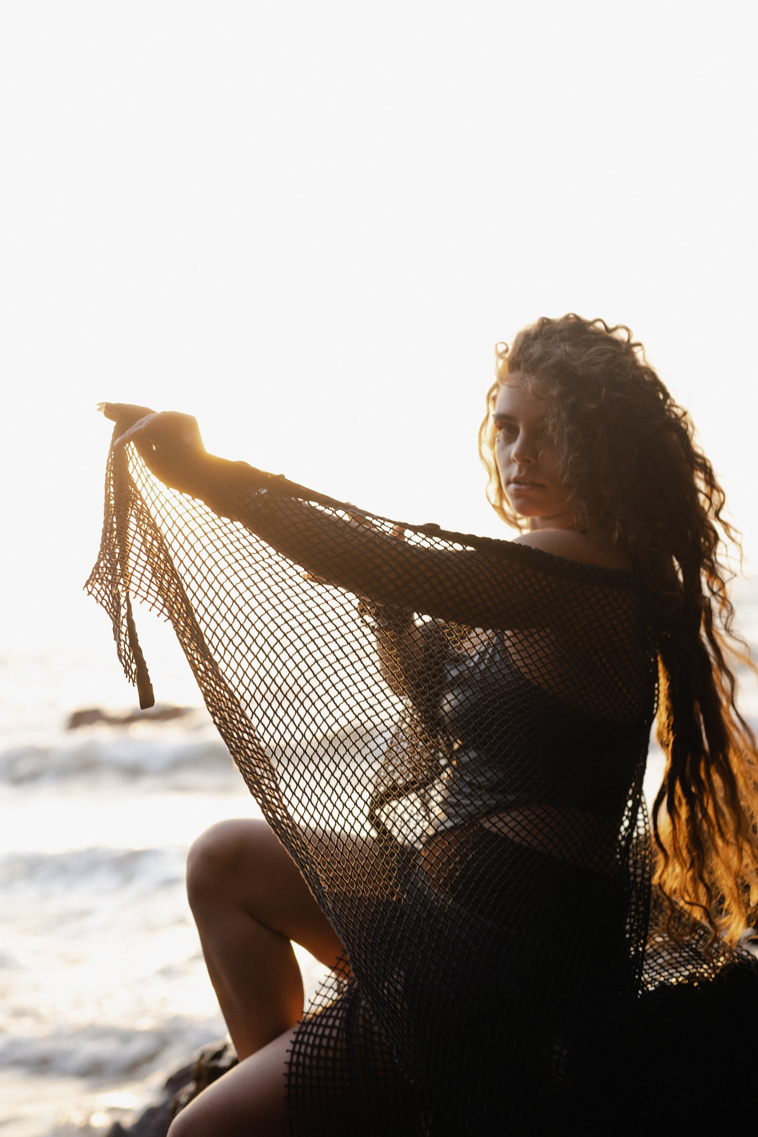 Ксения и море. Фотограф Аля Овчарова