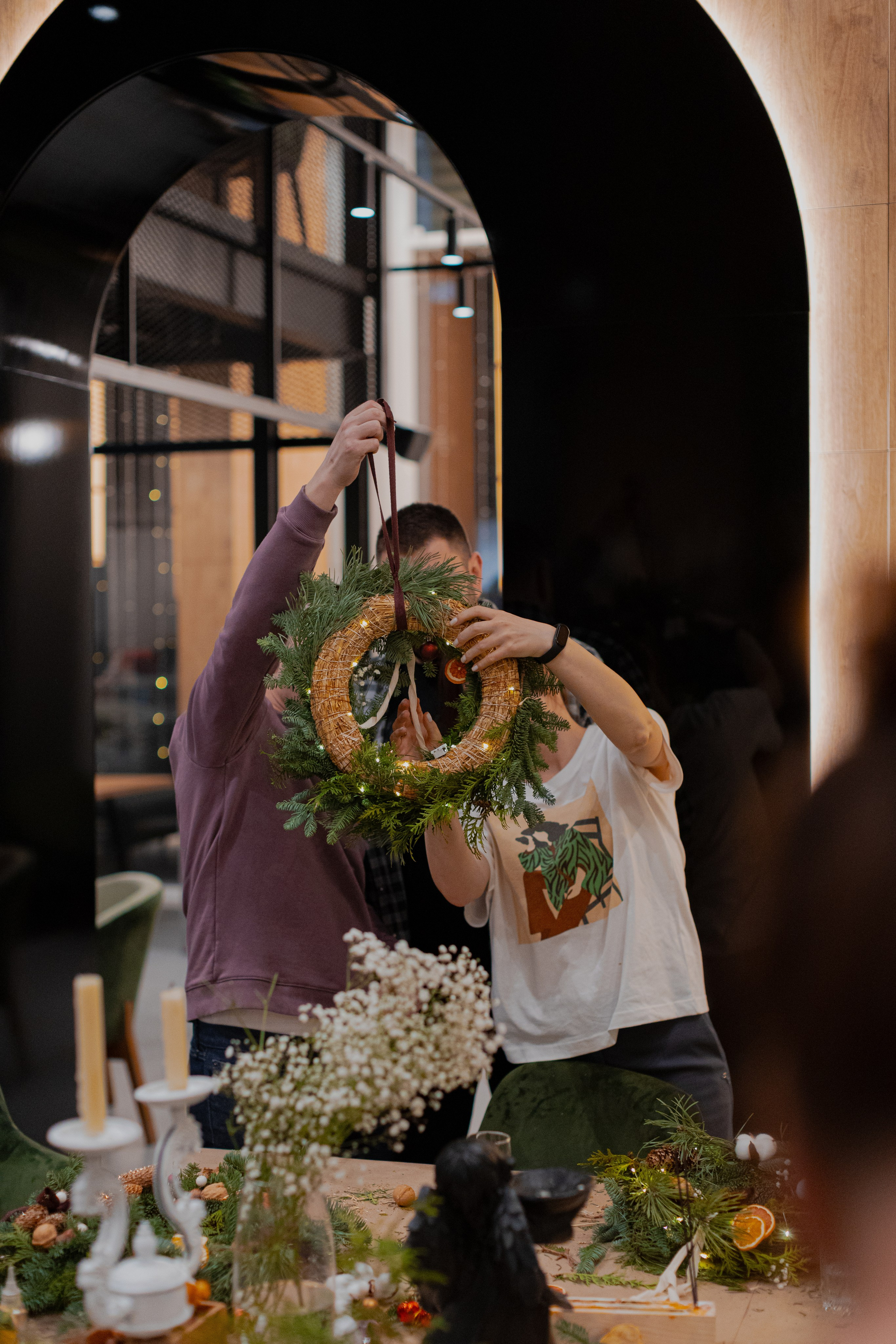 Мк Новогодний Венок. Анастасия Ракчеева Художник