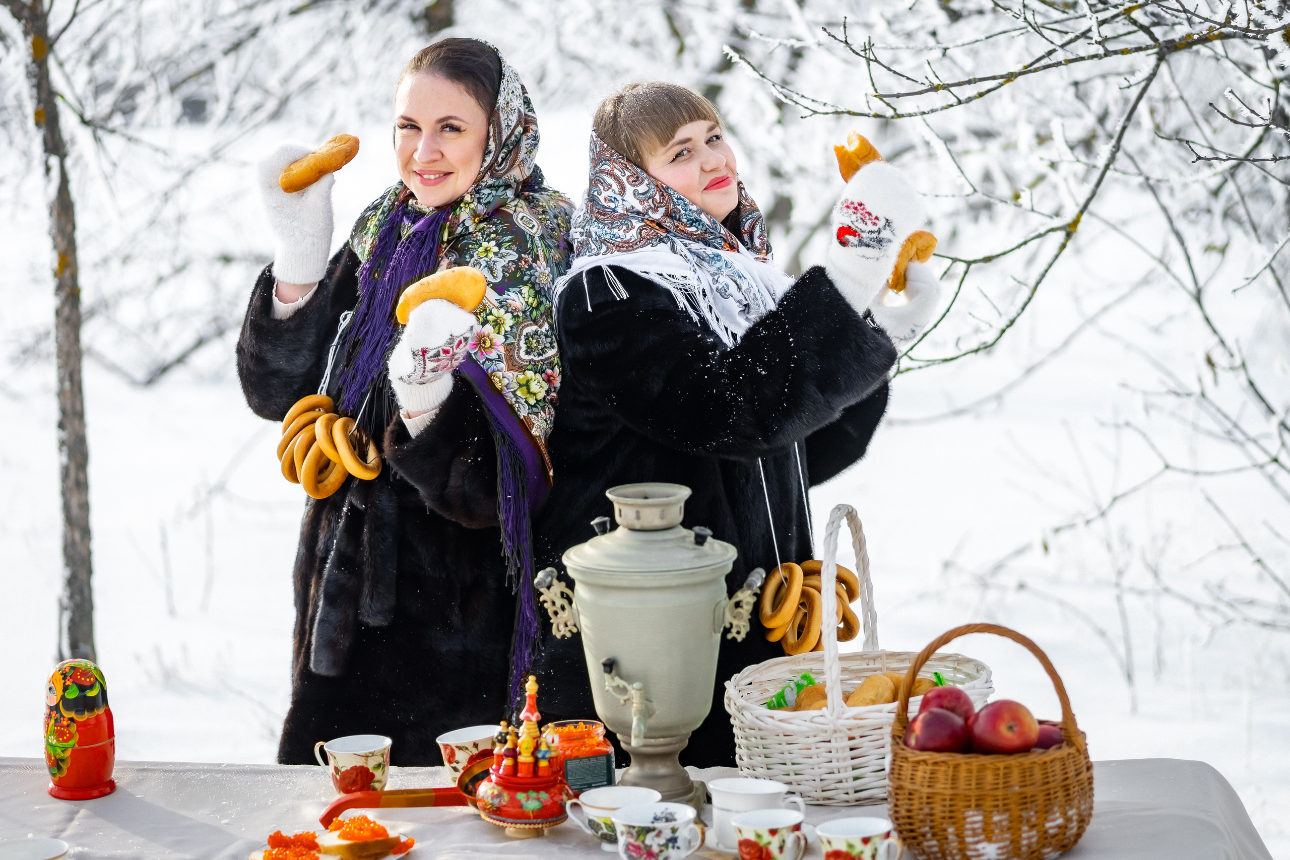 Зимняя в русском народном стиле. Ольга Плаксина фотограф в Саратове
