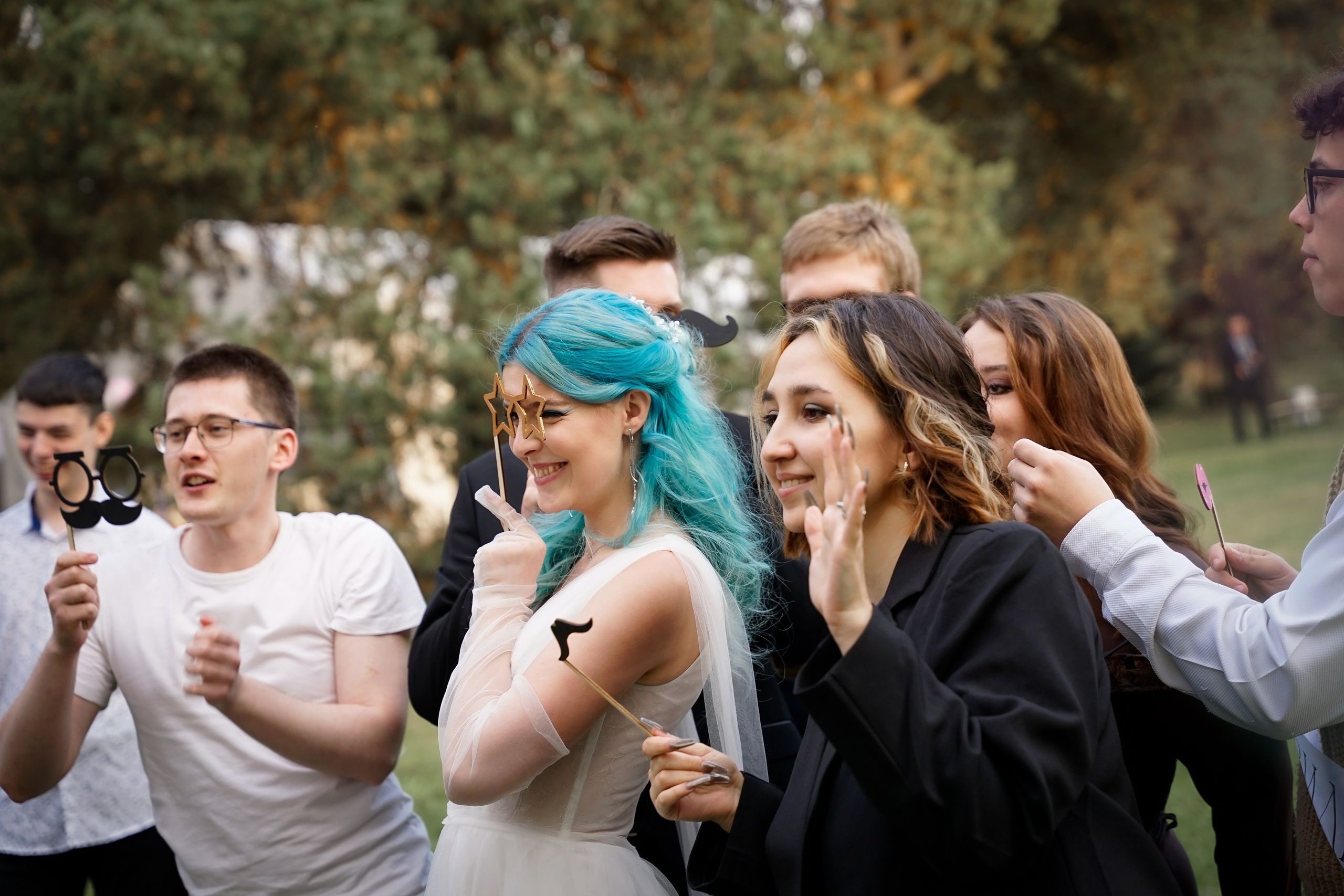 Свадебная прогулка в парке Екатеринбурга