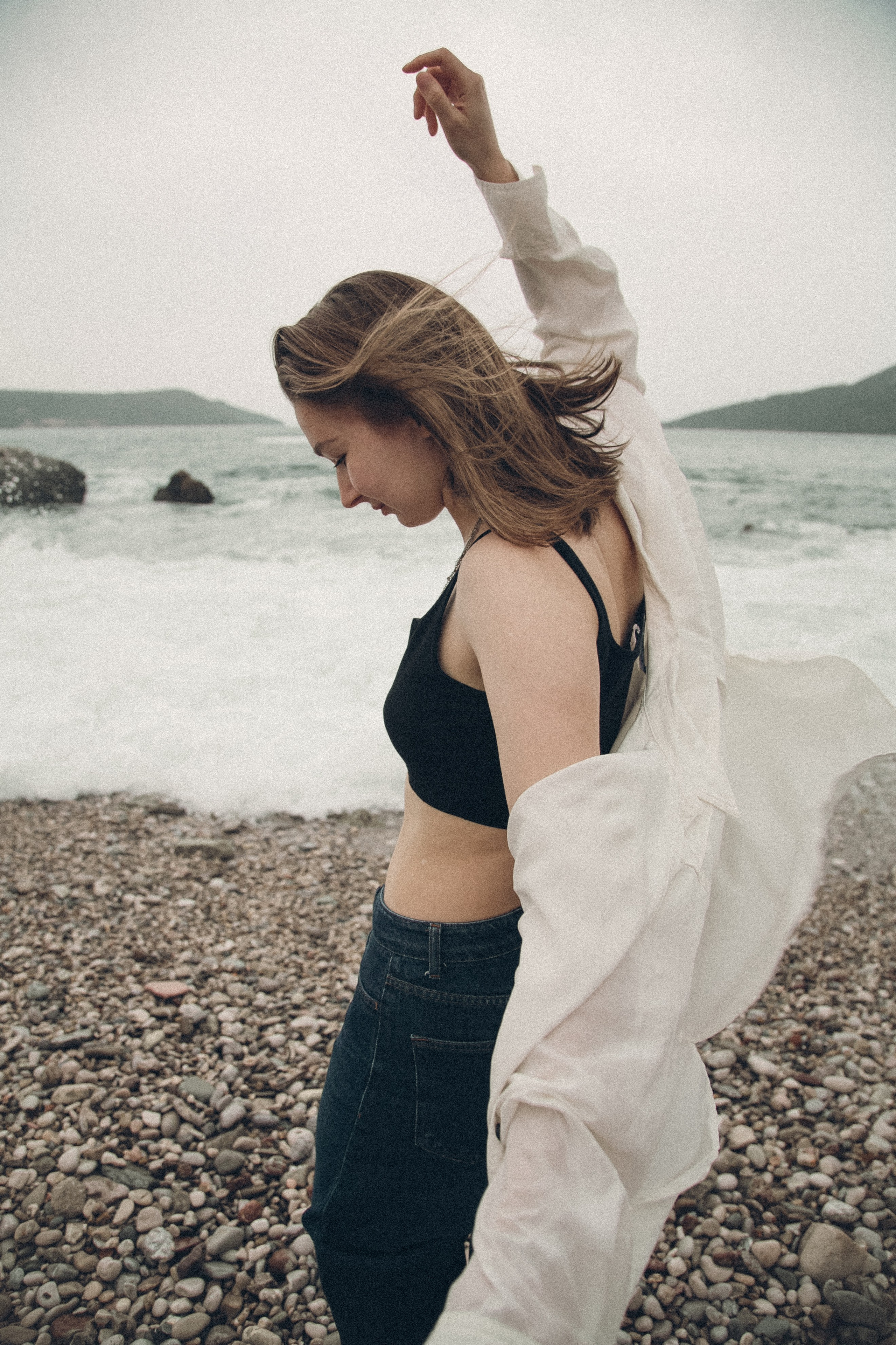 Женская фотосессия на море в Черногории. Семейный и свадебный фотограф в Черногории Татьяна Белякова