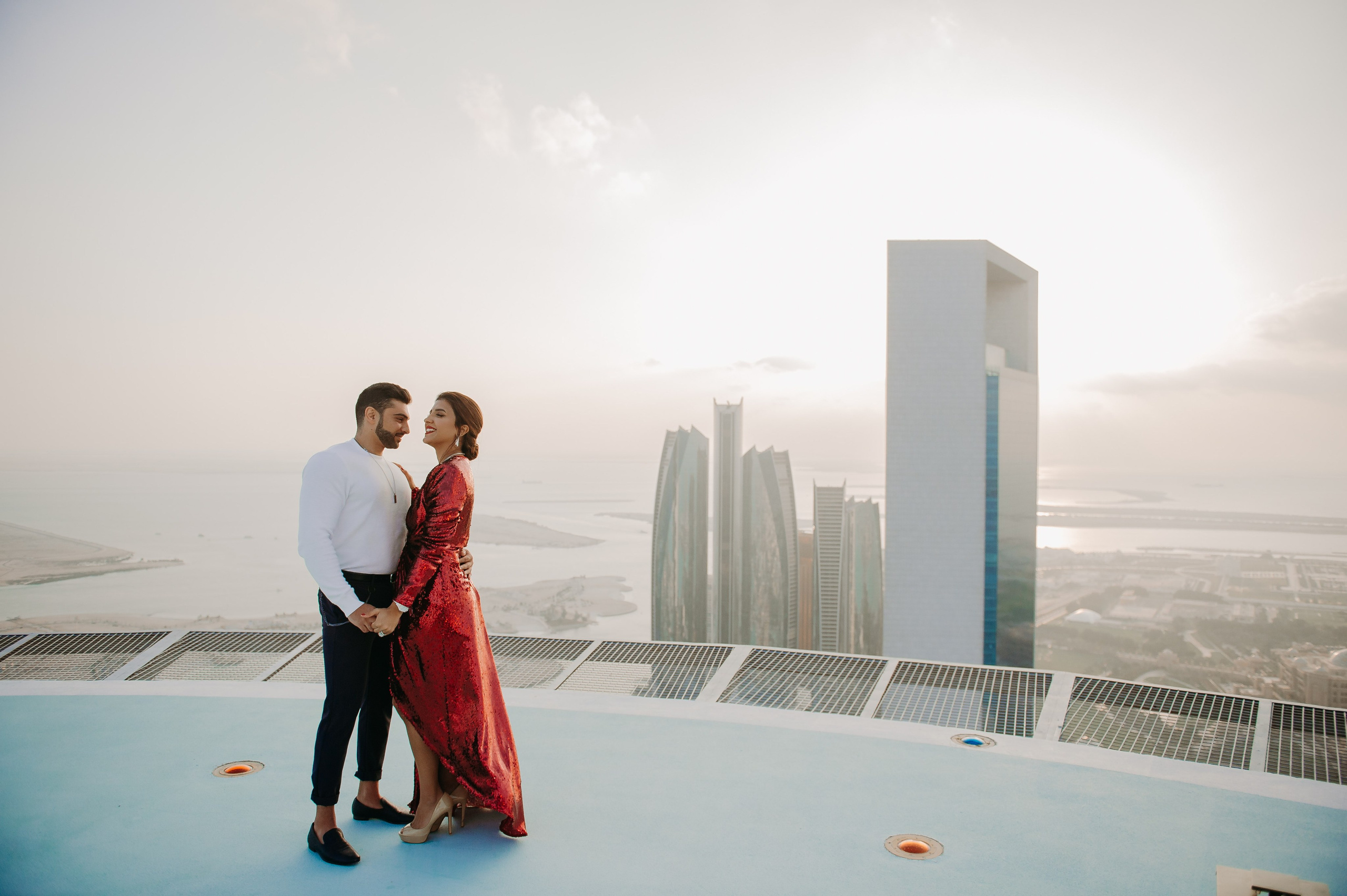 Love Story на высоте (Абу Даби). Фотограф в Москве и Санкт-Петербурге Дарина