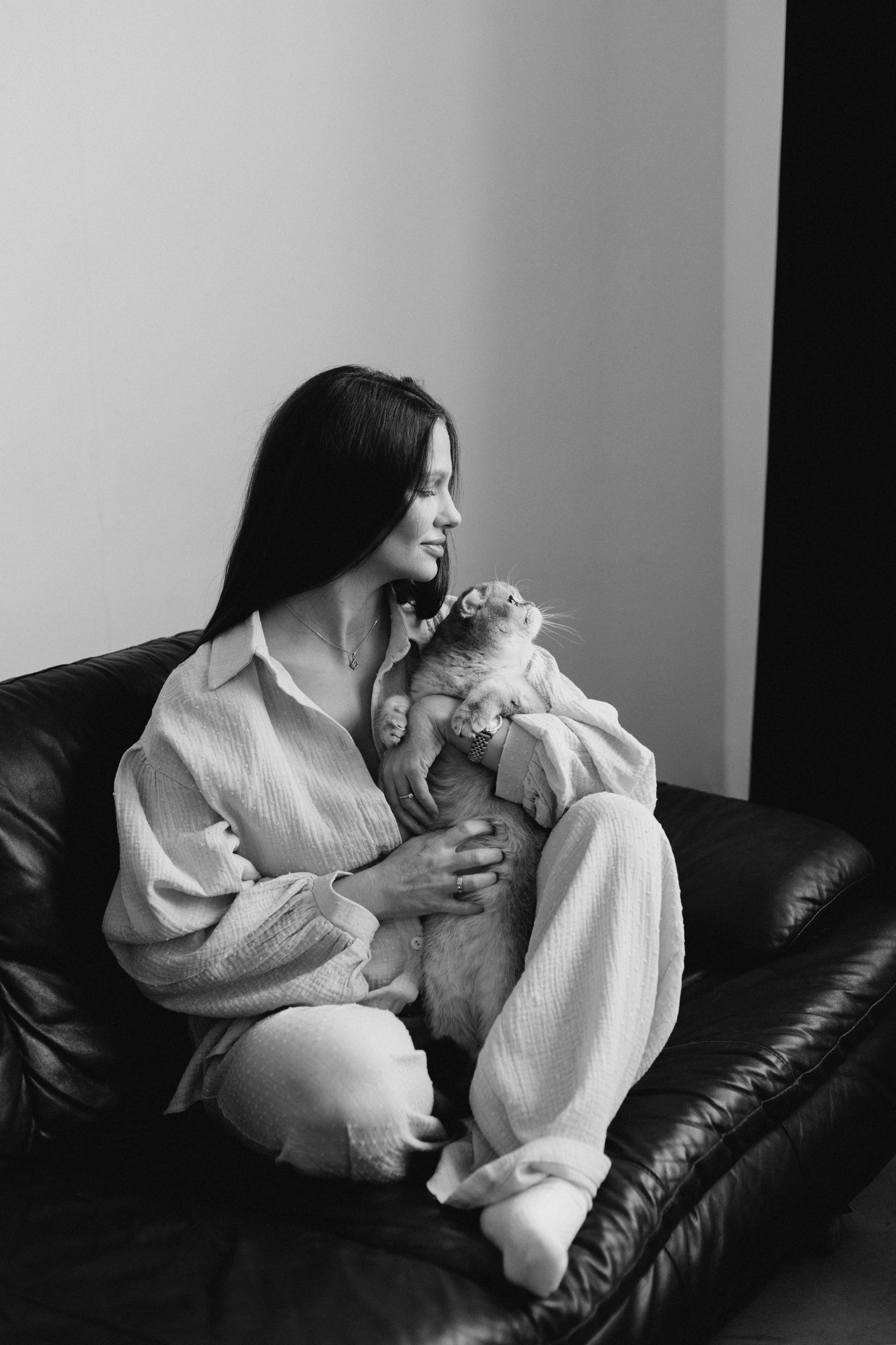 Фотосессия беременности с кошкой — фотограф Кристина Филимонова