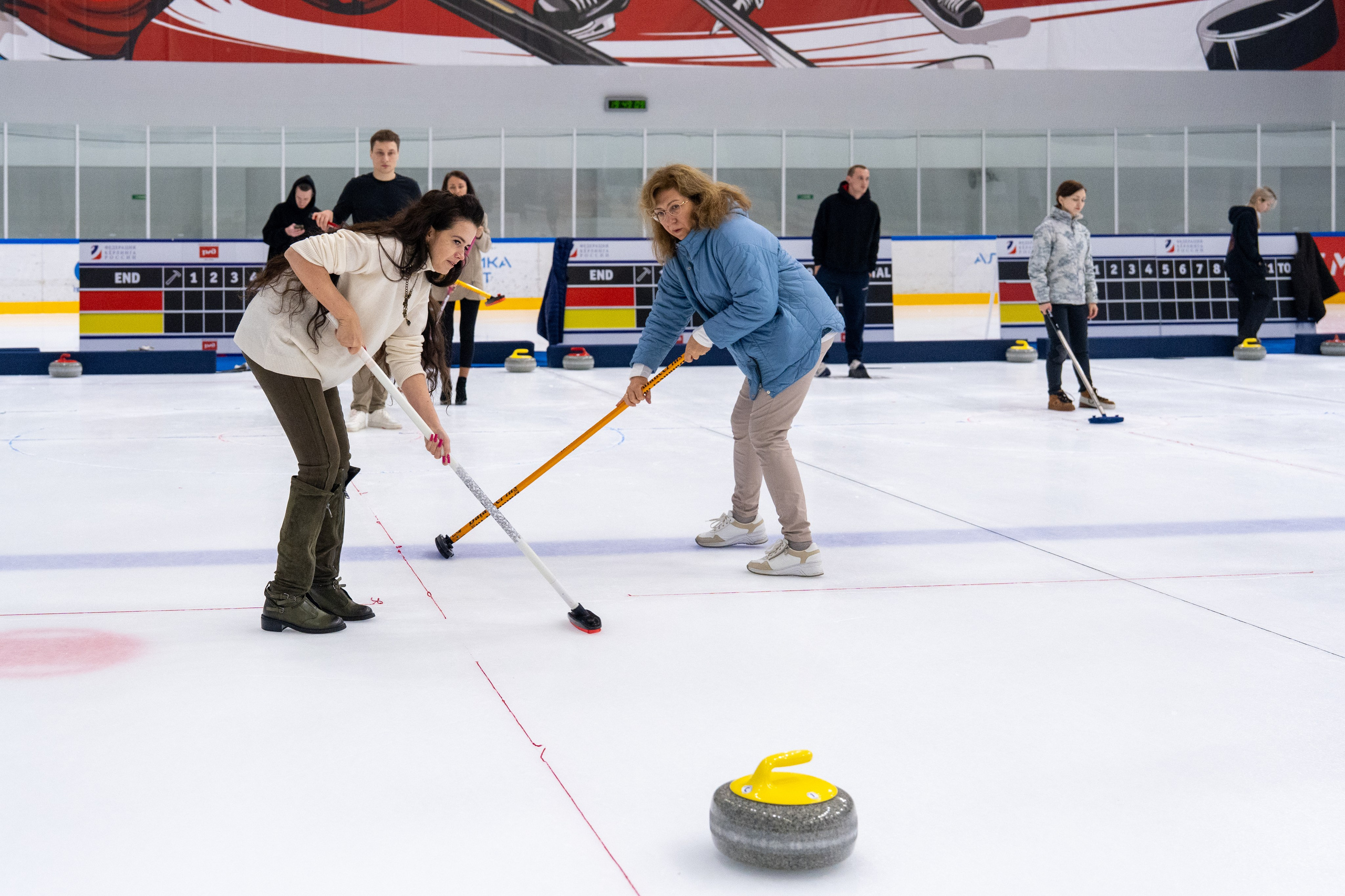 Керлинг для компании Р-Фарм. Репортажный фотограф в Красной Поляне и Сочи Павлюченко Екатерина