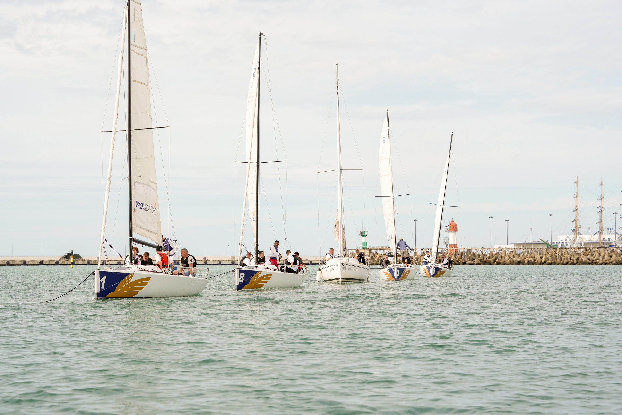 Яхтенная регата для компании Агрегатка. Репортажный фотограф в Красной Поляне и Сочи Павлюченко Екатерина