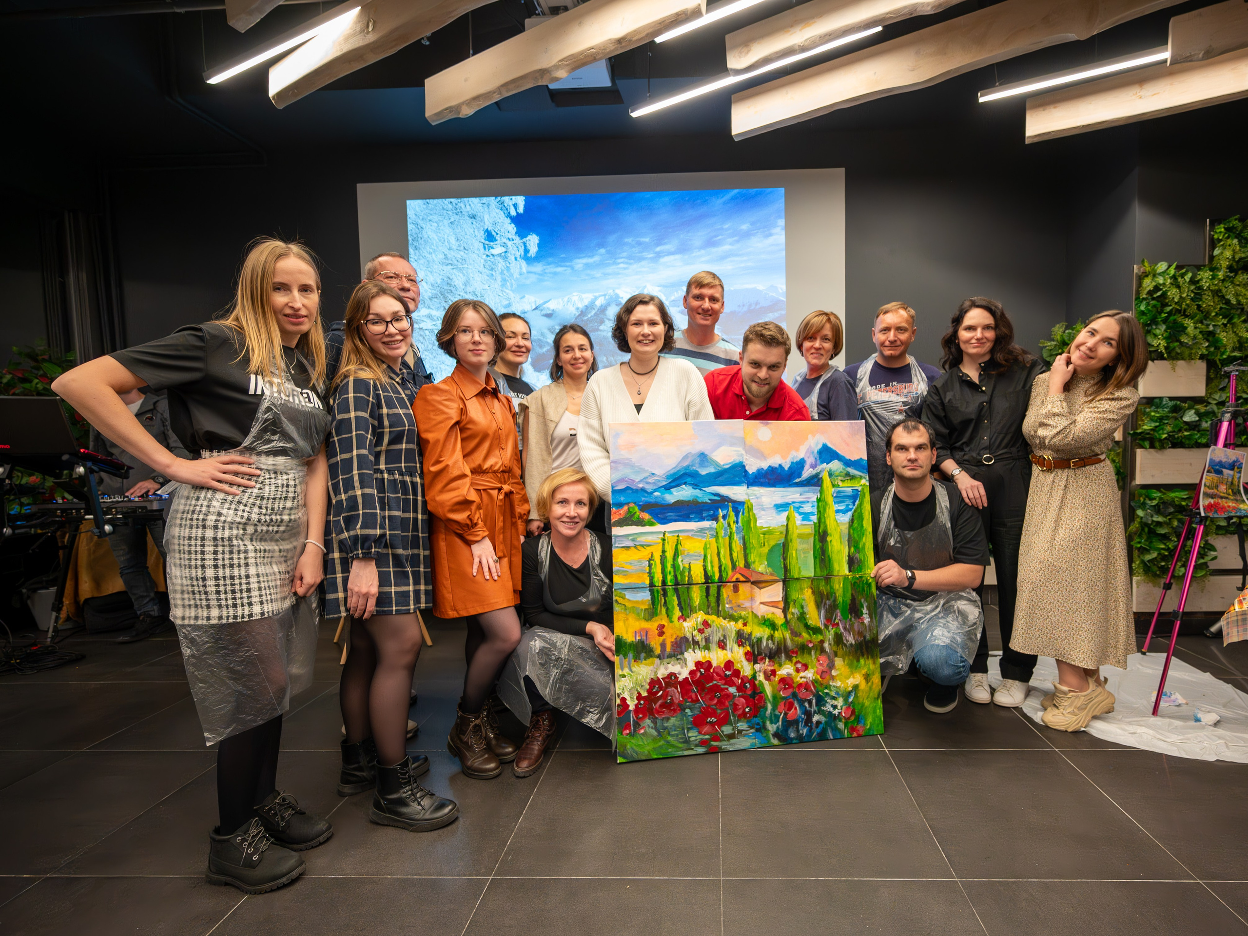 MICE мероприятие — мастер класс по акварели. Репортажный фотограф в Красной Поляне и Сочи Павлюченко Екатерина