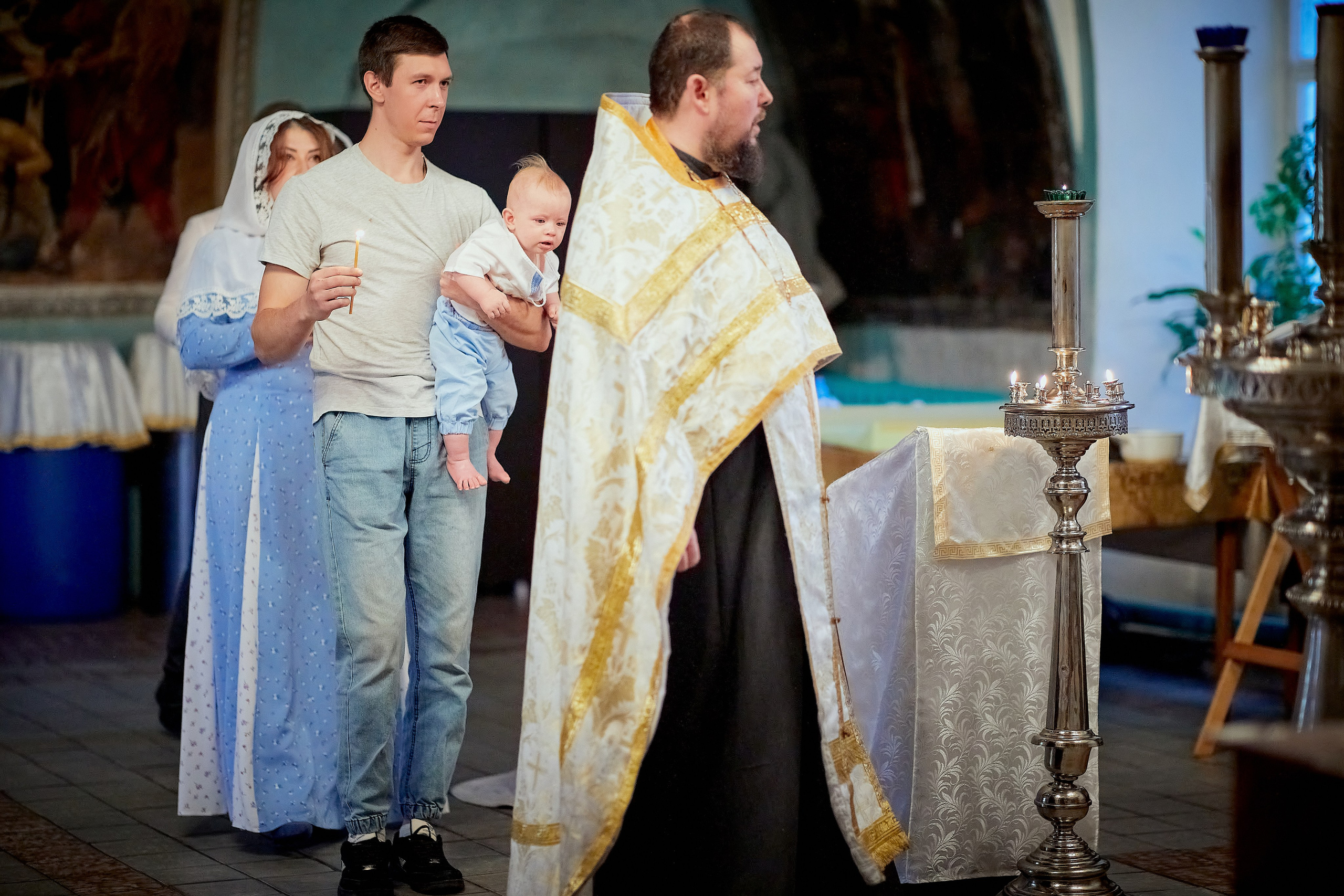 Крещение Егорушки. Семейный и детский фотограф в Ярославле Юлия Галашина