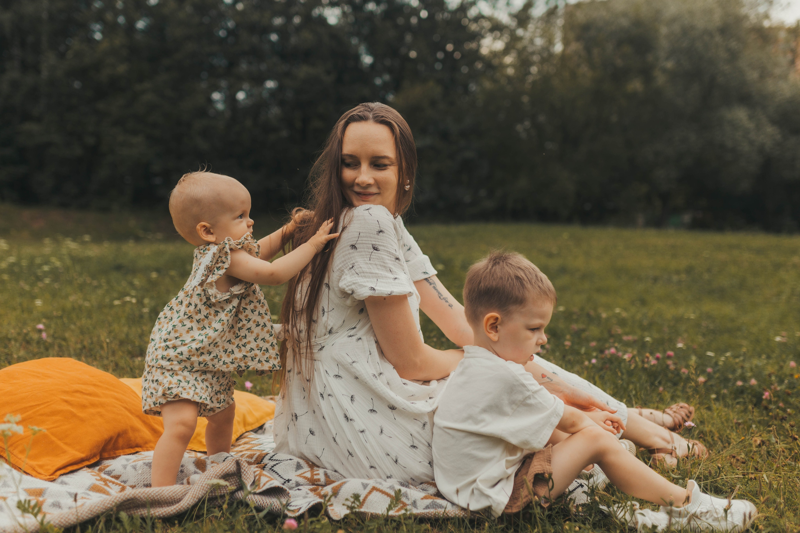 Лена с семьей. Семейный фотограф Алина Демидова. Королев