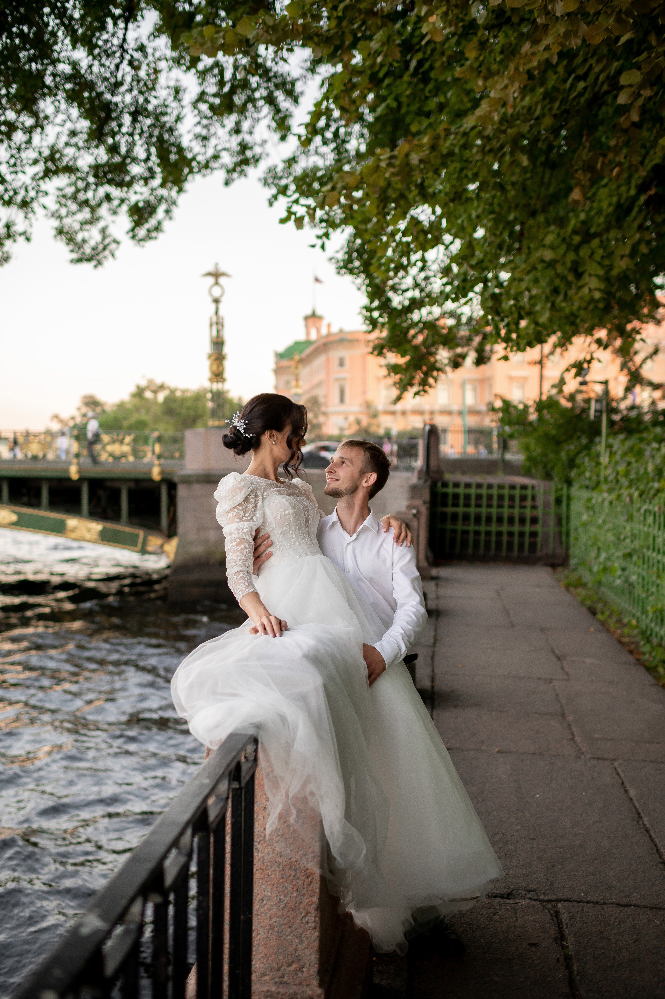 Кирилл и Анжела (круассаны, кофе и фотосессия в Летнем саду). Портретный, семейный и свадебный фотограф в Санкт-Петербурге и в Пушкине Ширяев Денис