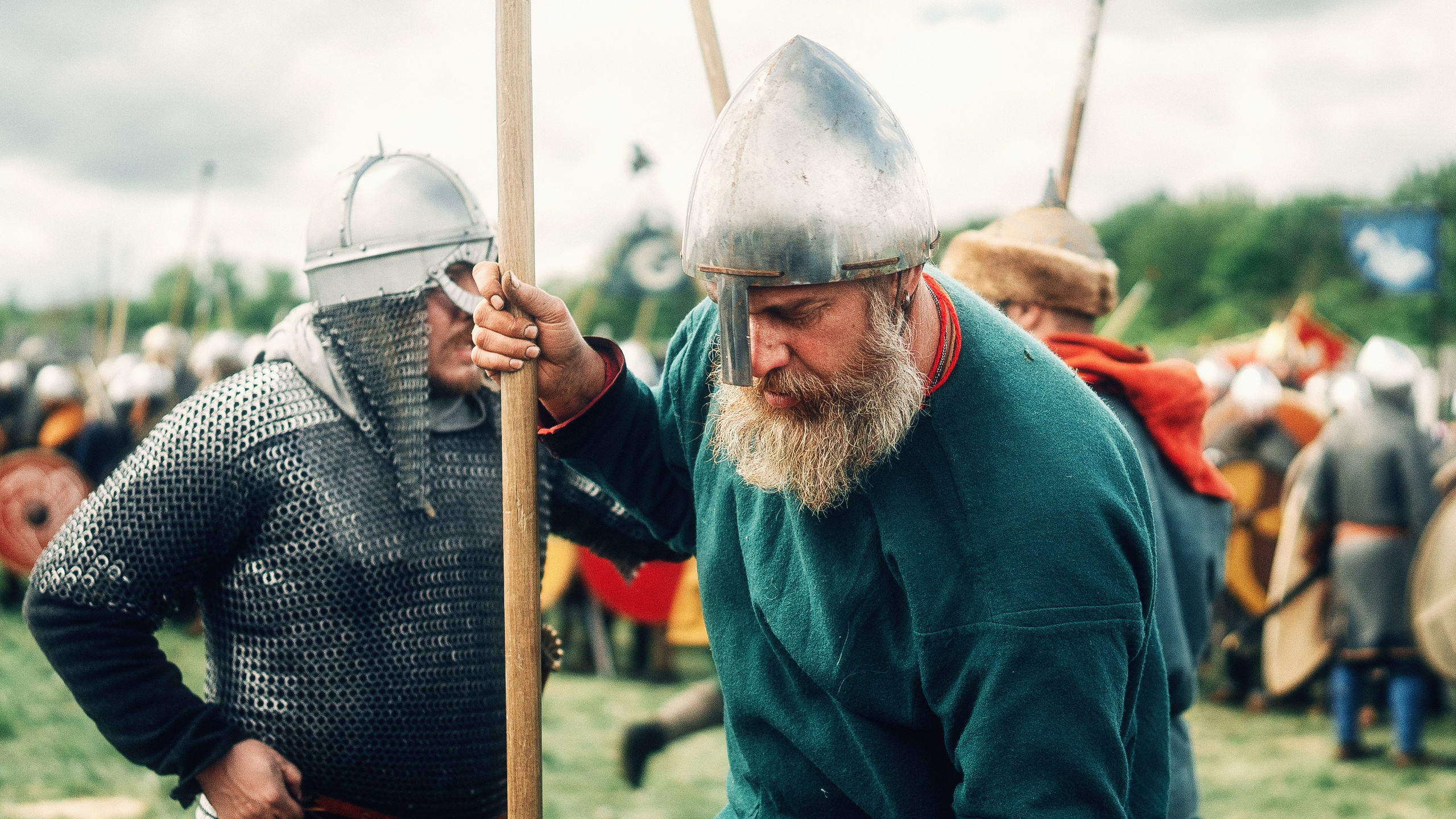 Фотография реконструкции битвы на фестивале Русборг.