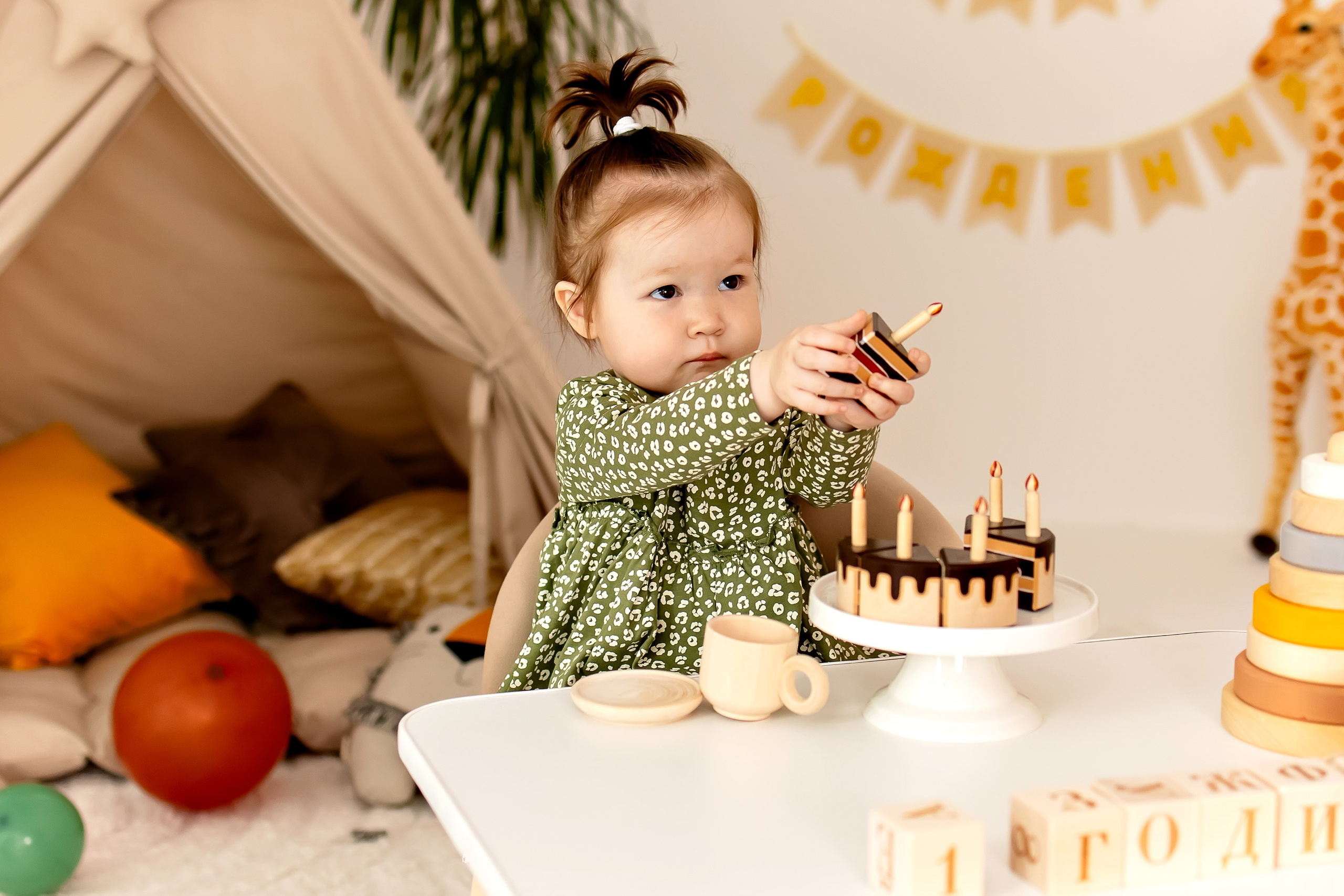Алина 1 годик. Семейный и детский фотограф Оля в Тюмени