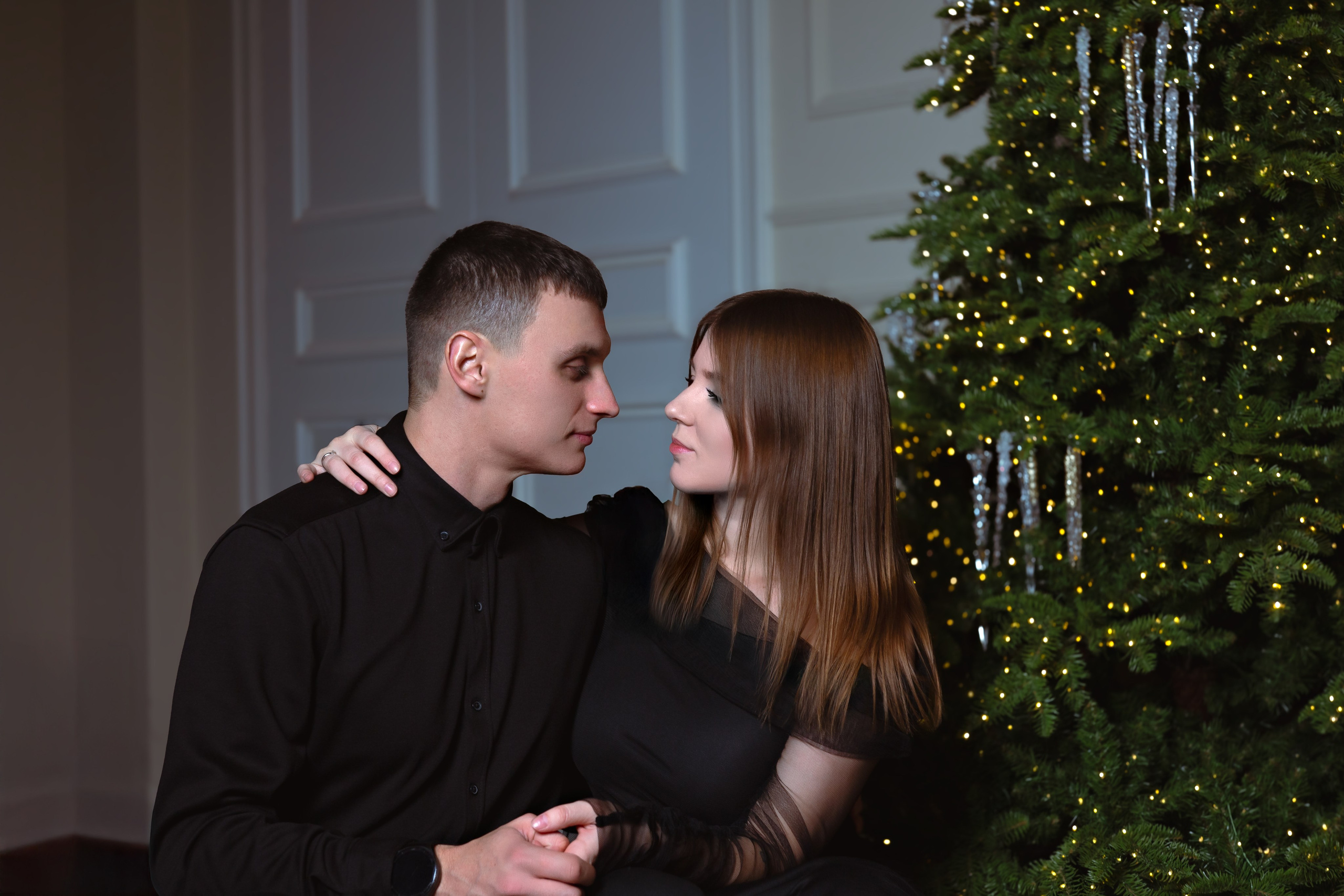 Love story фотосессия новогодняя