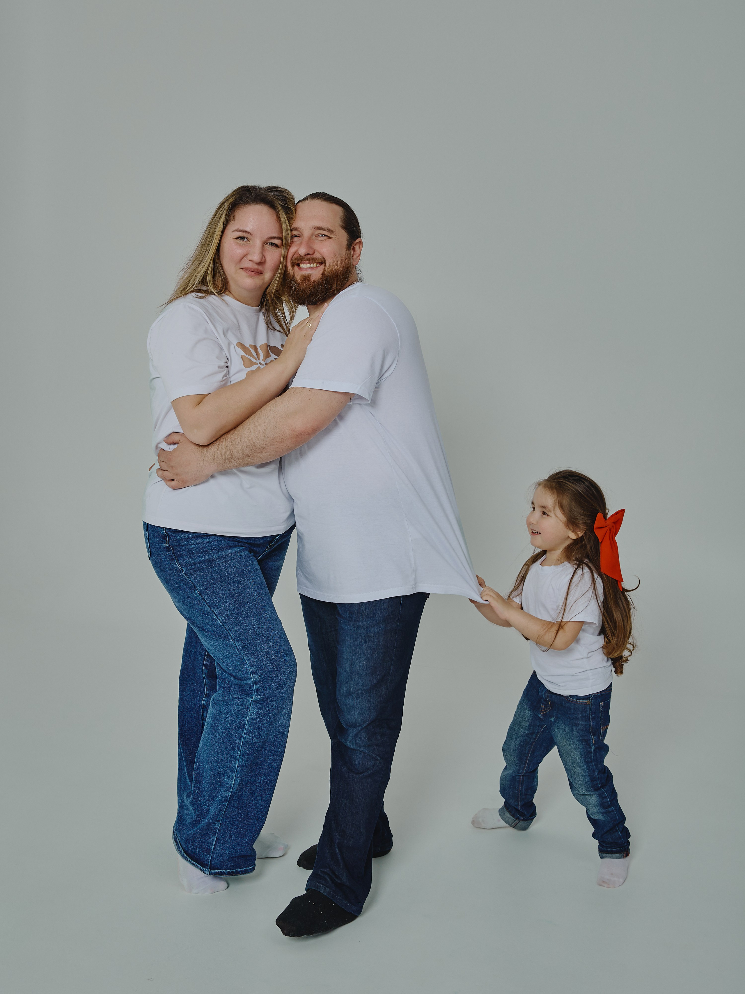 Семейная фотосессия в студии