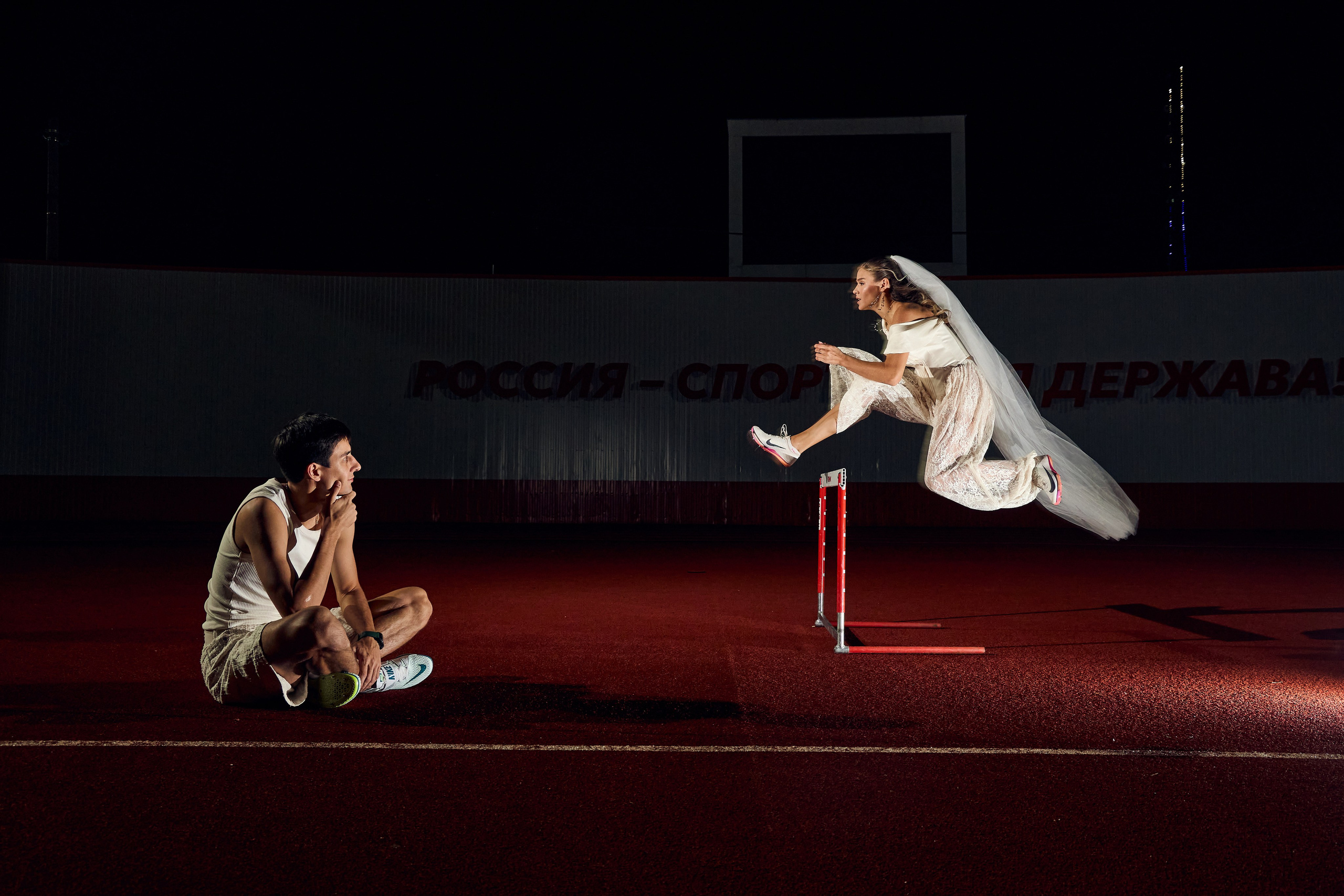 Love-story на стадионе. Свадебный фотограф в Армавире Николай Манвелов