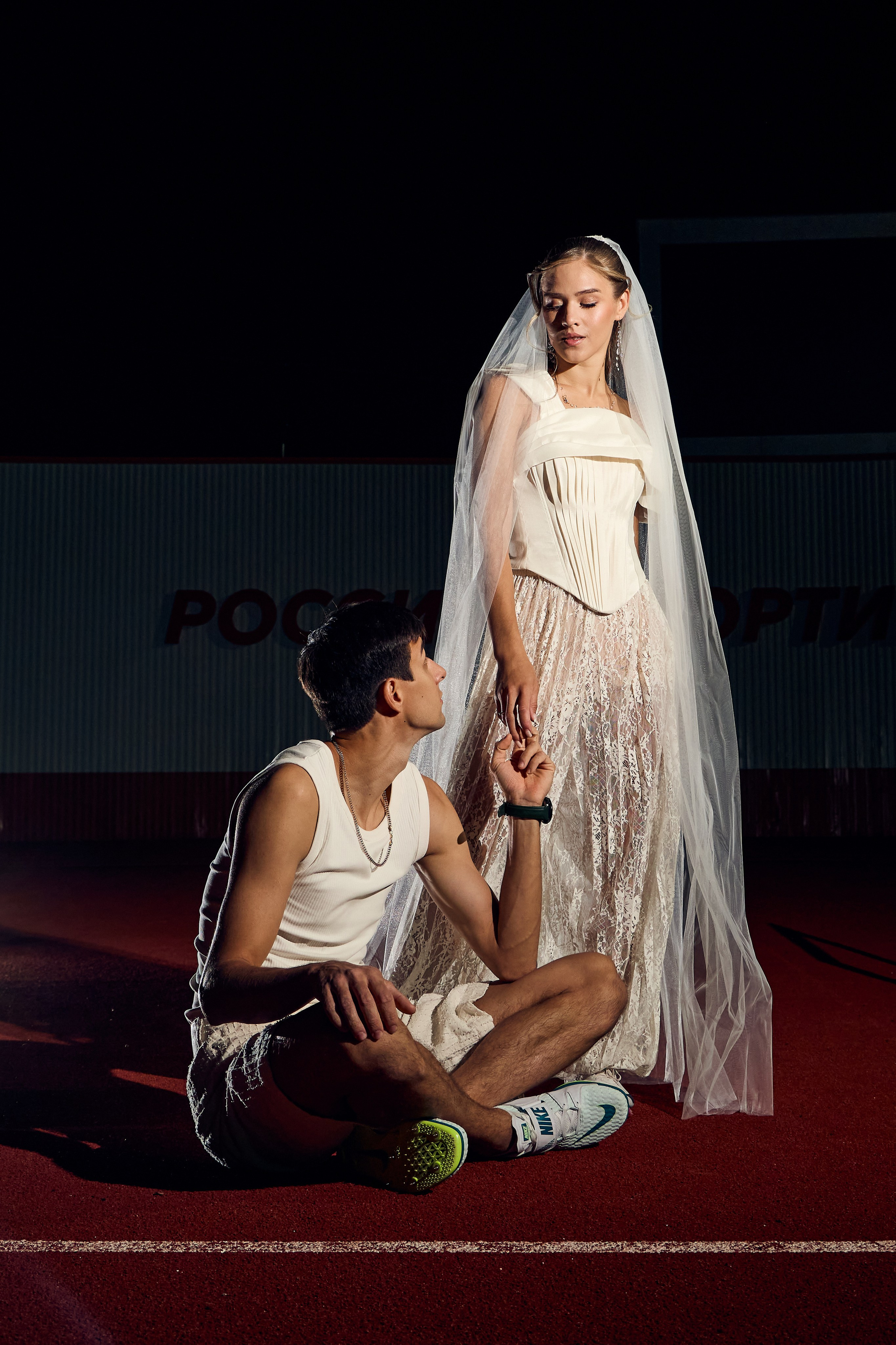 Love-story на стадионе. Свадебный фотограф в Армавире Николай Манвелов