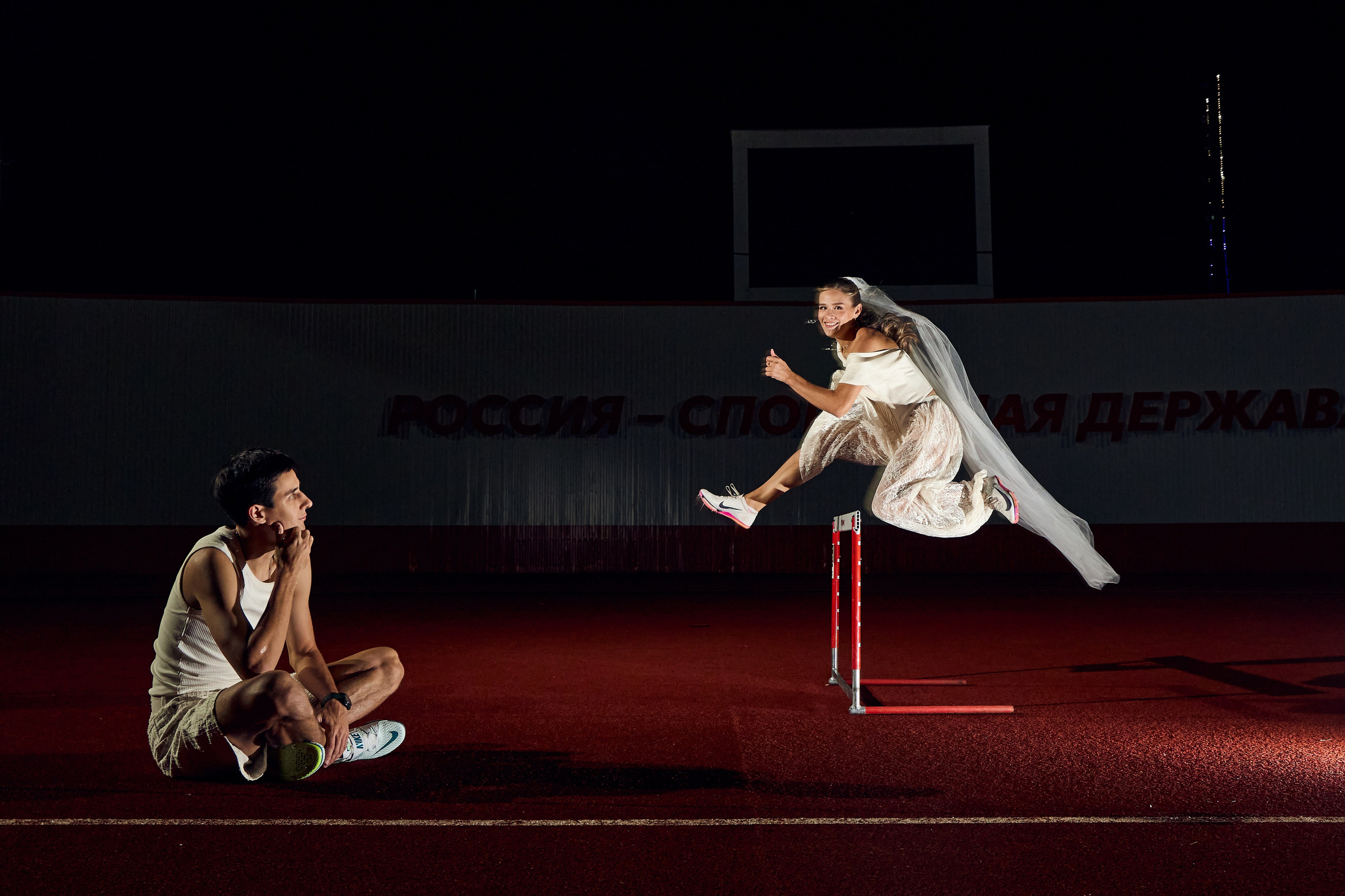 Love-story на стадионе. Свадебный фотограф в Армавире Николай Манвелов