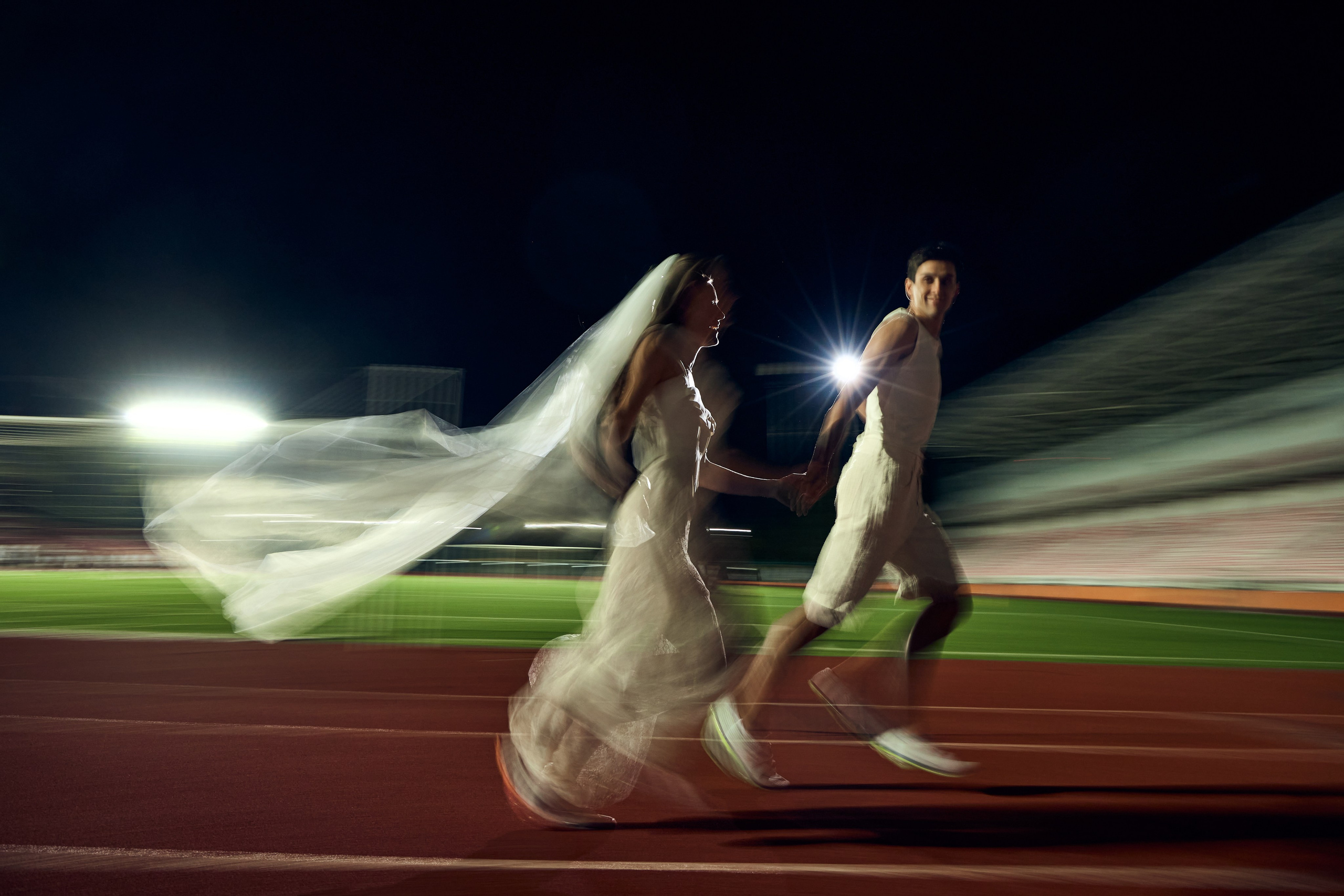 Love-story на стадионе. Свадебный фотограф в Армавире Николай Манвелов