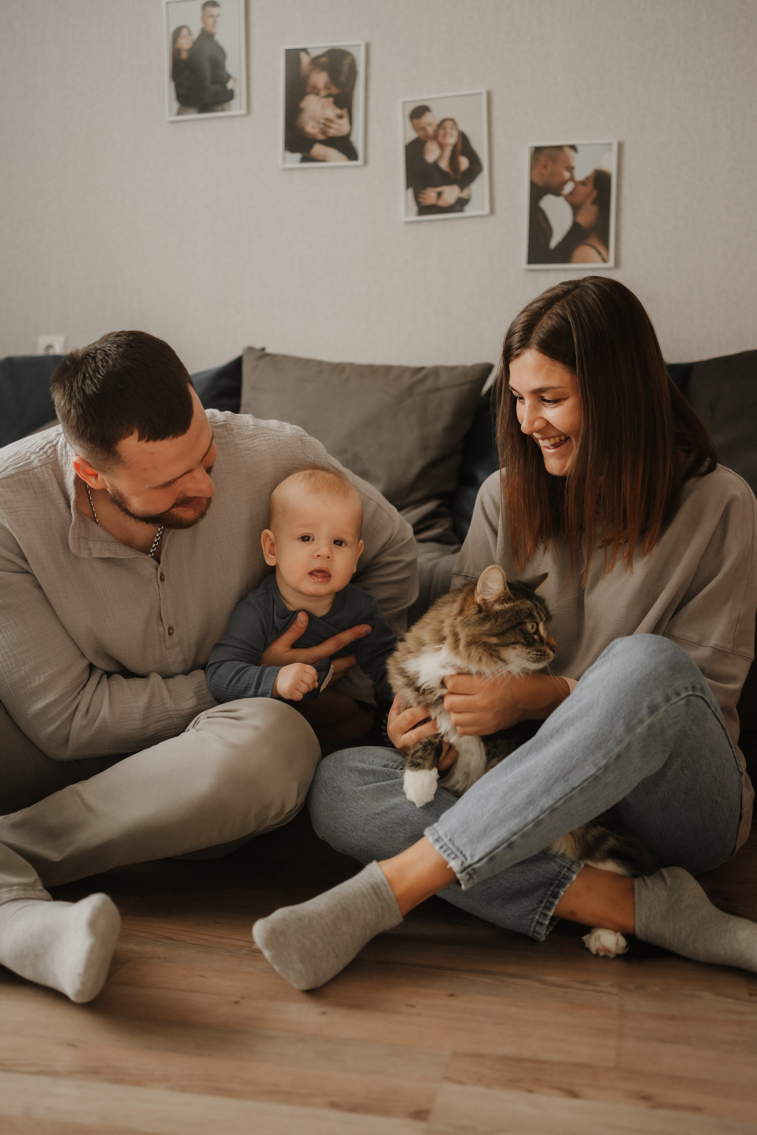 Семейная домашняя фотосъемка в Архангельске. Портретный и свадебный фотограф в Архангельске Елизавета Стрекаловская