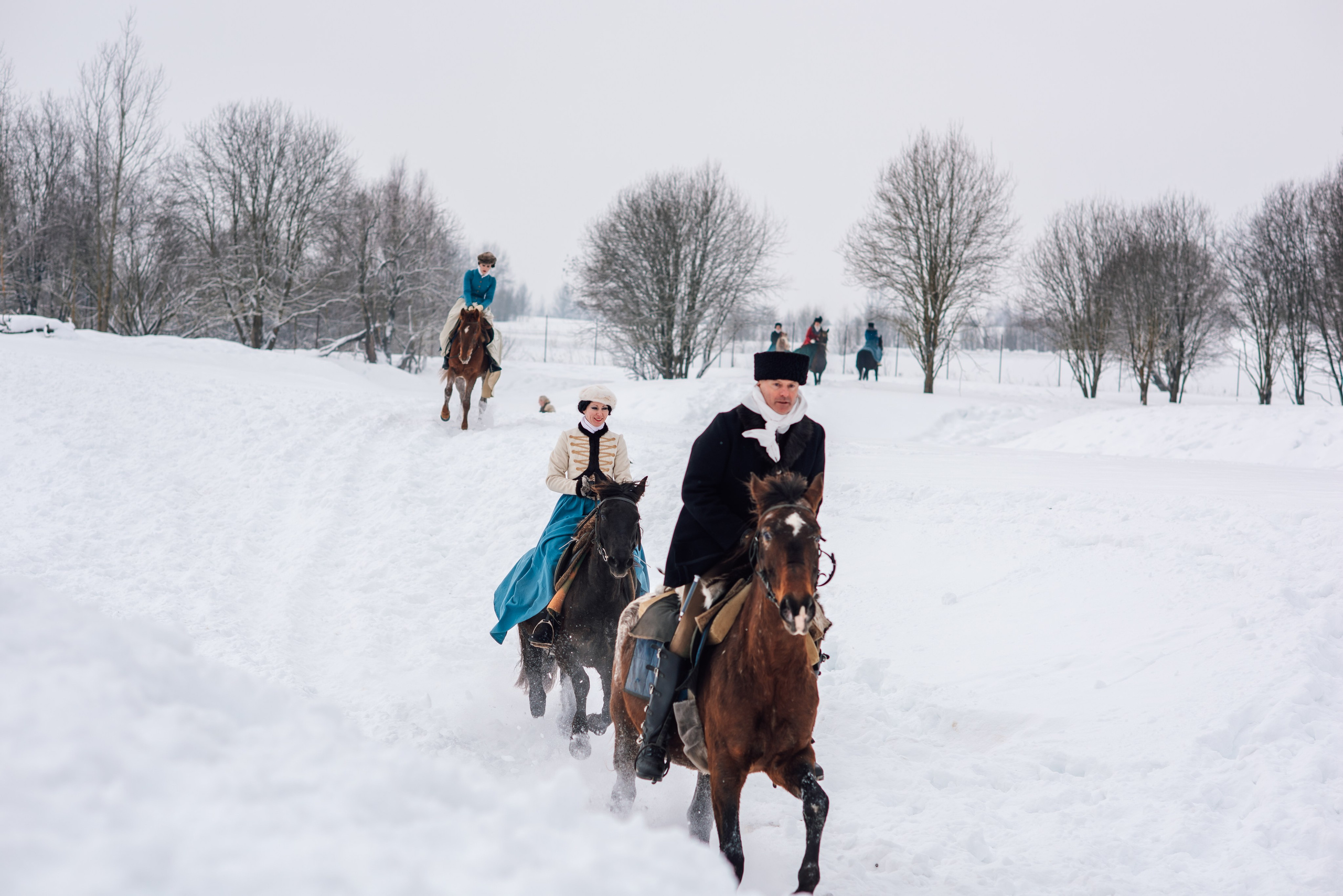 Зимняя парфорсная охота. Фотограф Диана Вальтер