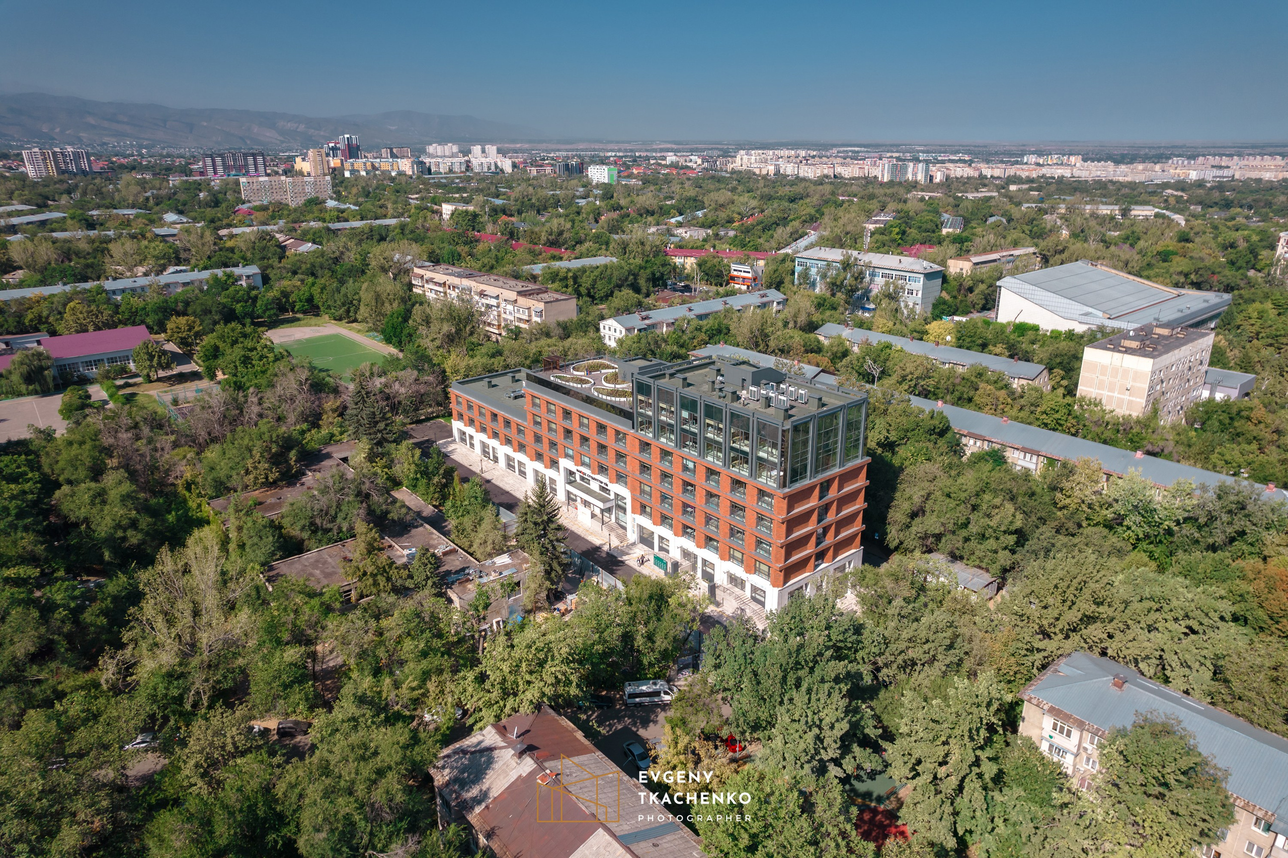 Общежитие университета NarXoz в Алматы. Архитектурный и интерьерный фотограф в Казахстане