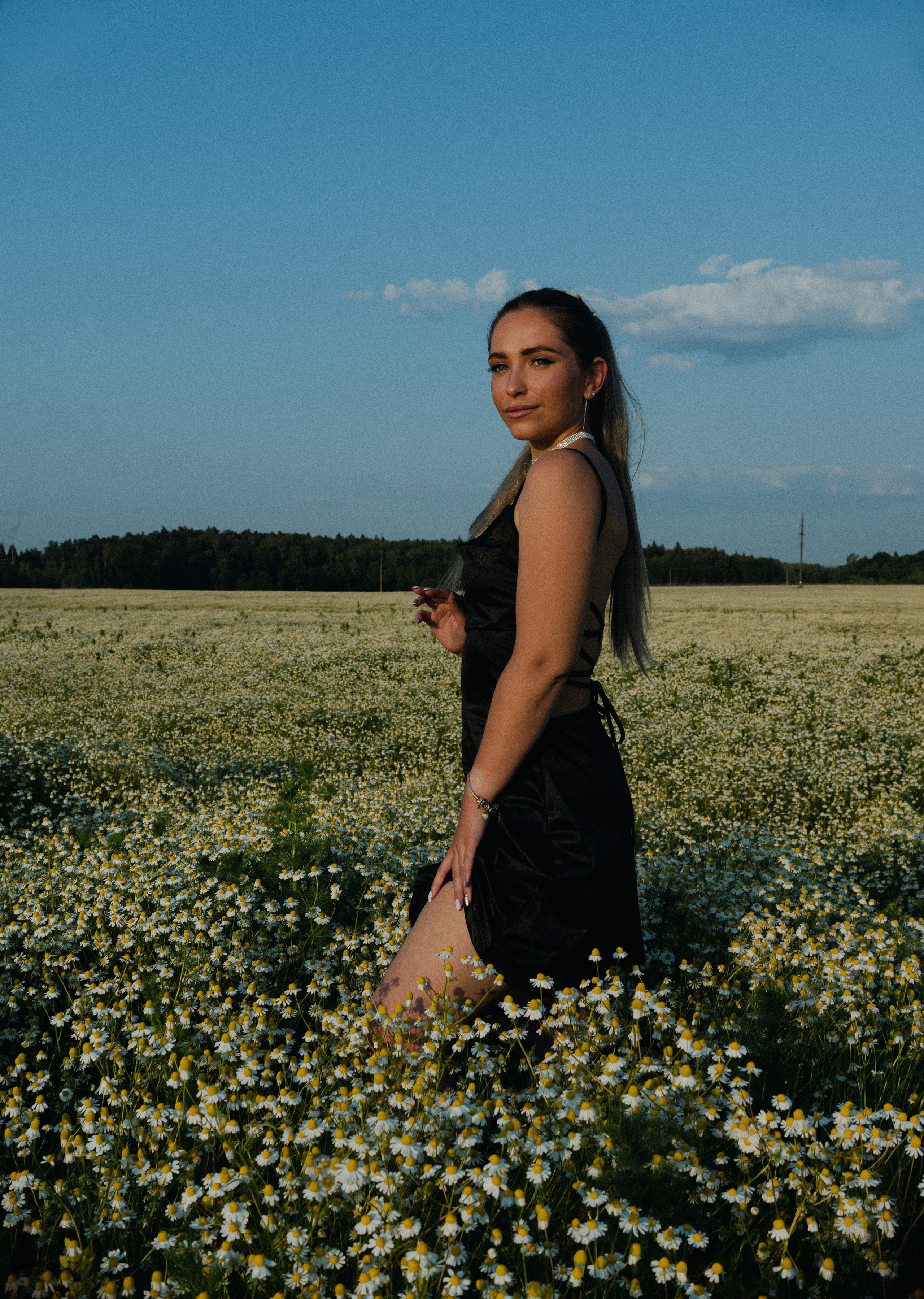 Анастасия в ромашках. Женский фотограф в Москве и МО