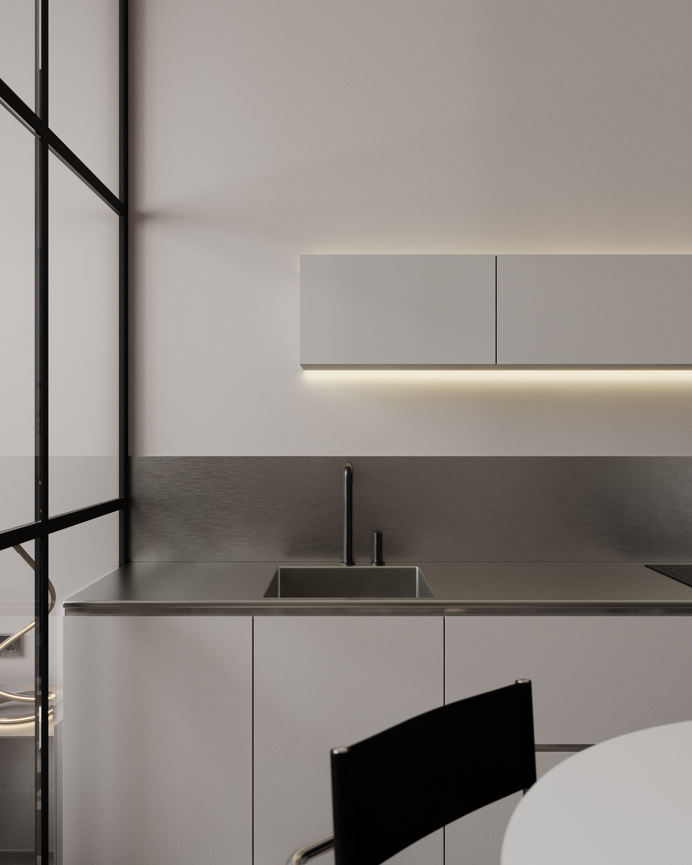 Metal & Leather. 3D визуализация интерьеров — Ирина