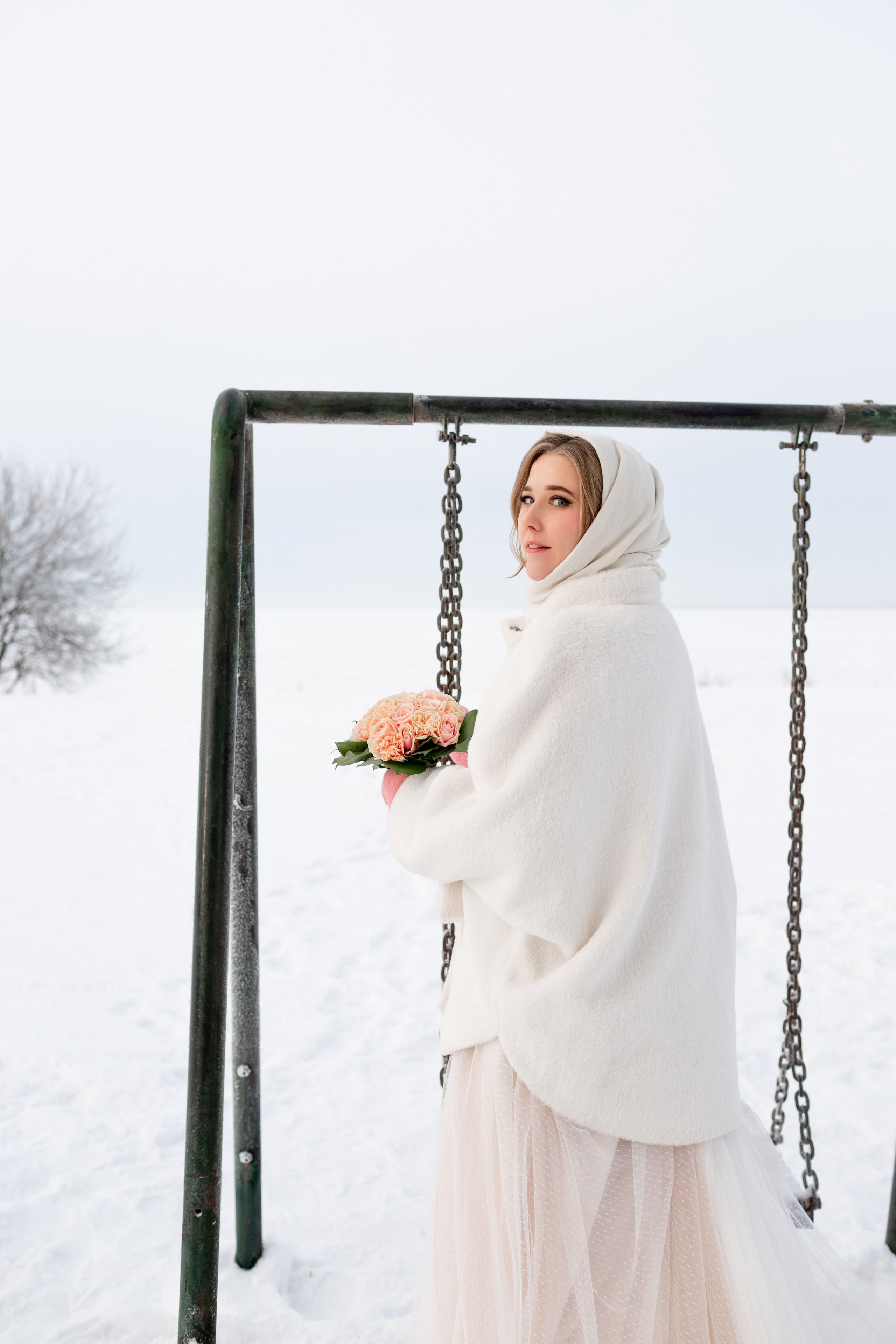 Свадебная фотосессия зимой. Свадебный фотограф Кирилл Белый