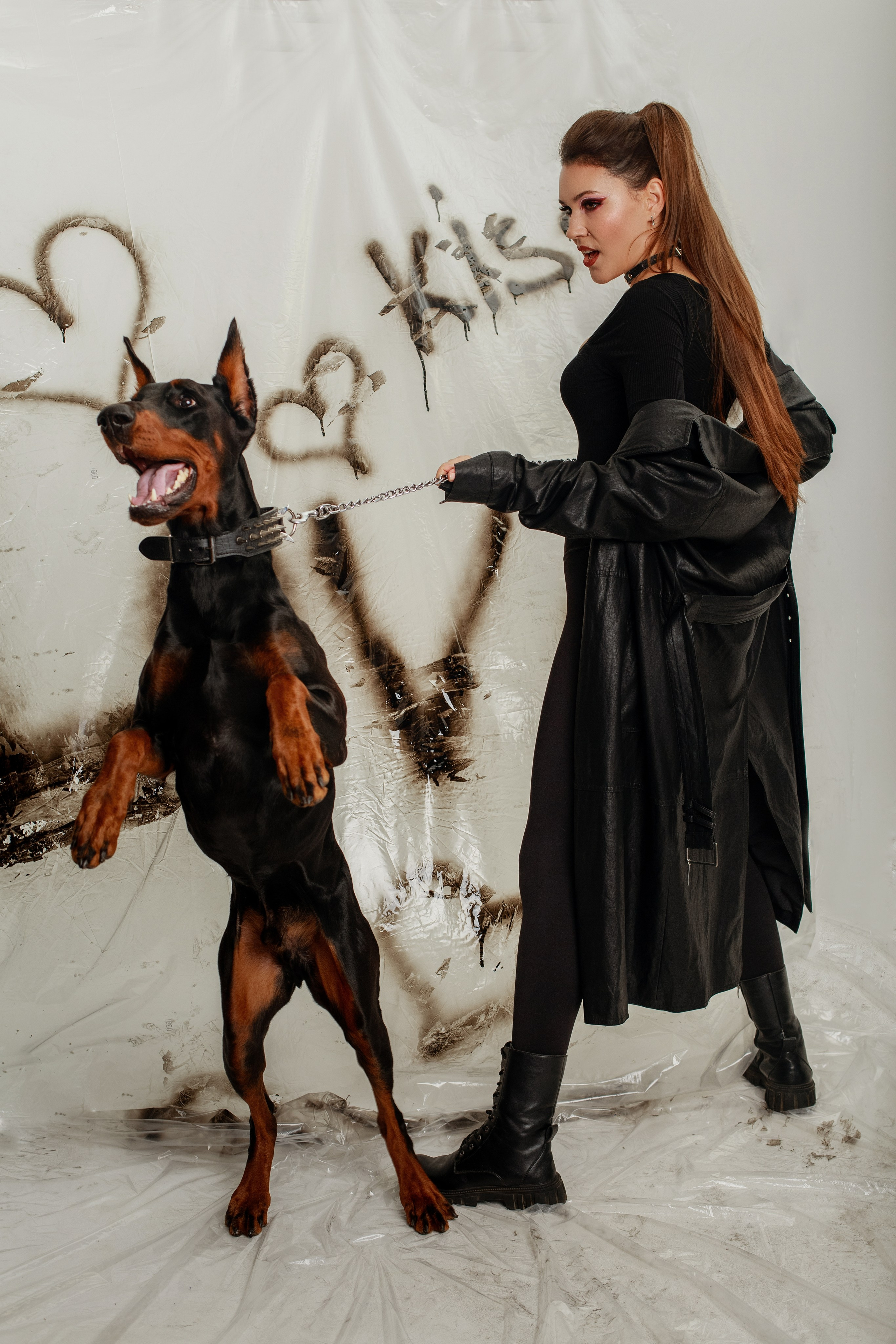 Фотосессия с доберманом в Ставрополе. Фотограф Ставрополь Пятигорск Елизавета Дарина