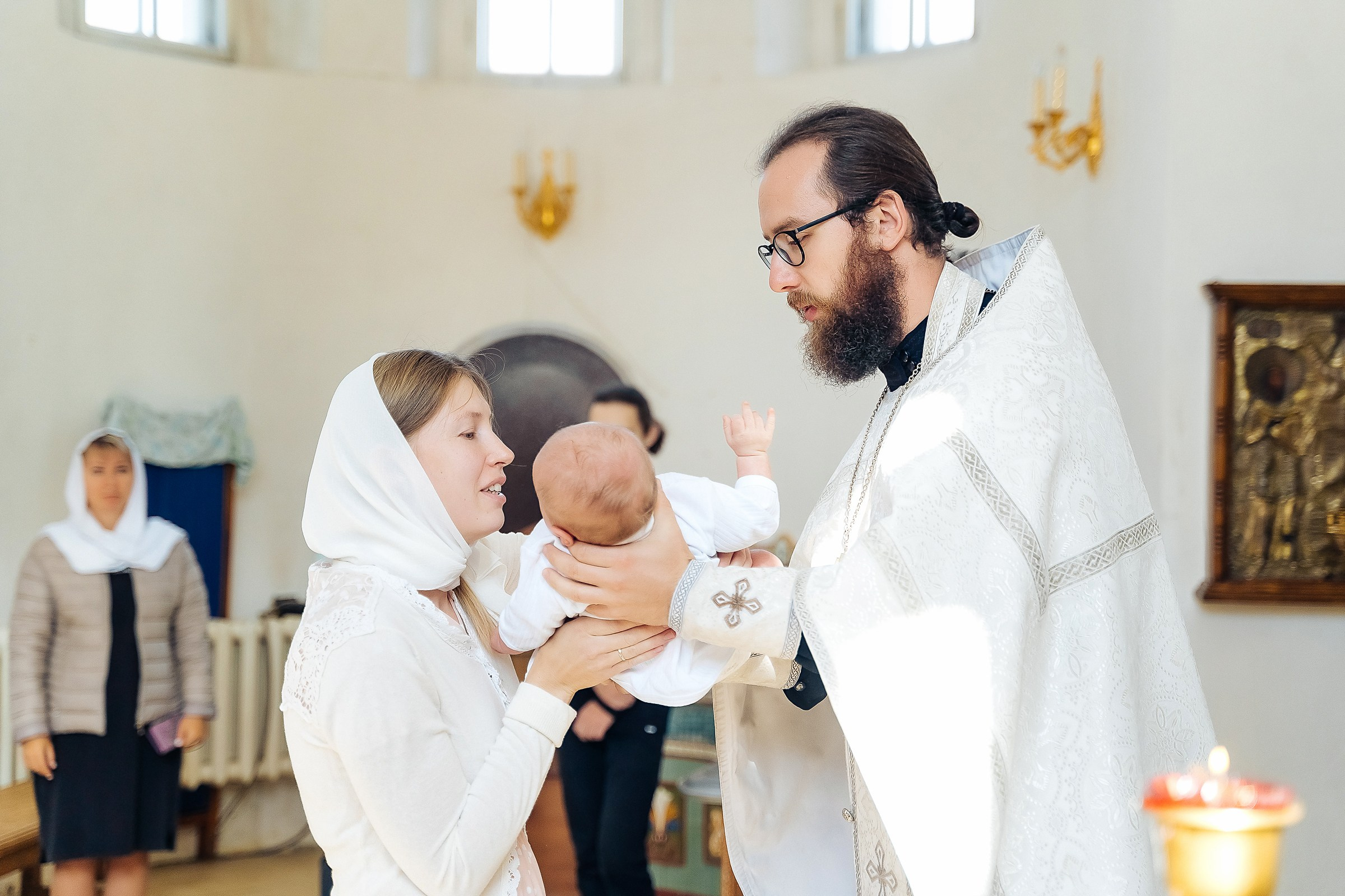 Крещение Семеона. Семейный и свадебный фотограф в Москве Леванова Александра