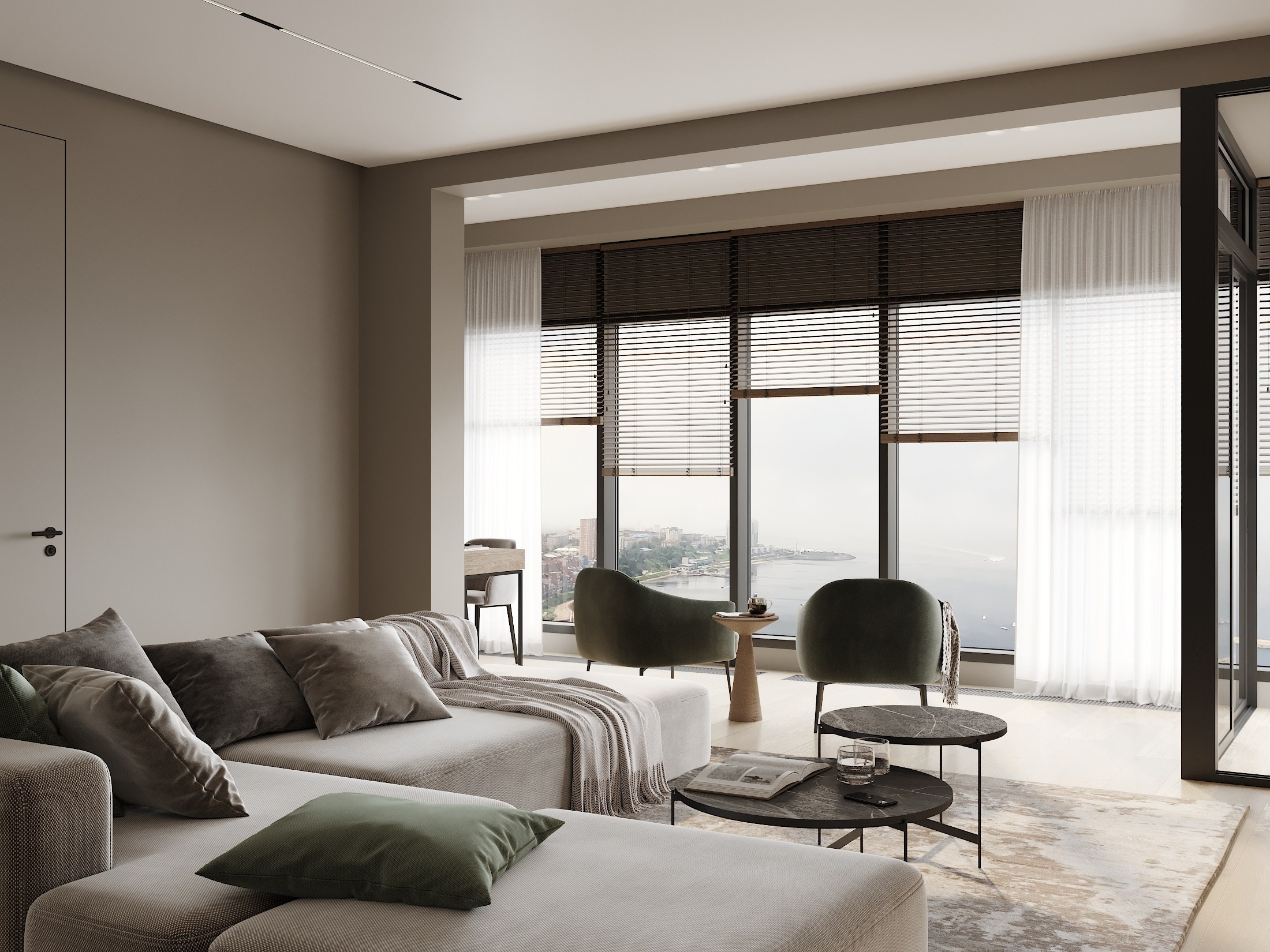 ЖК Аквамарин 112.0 кв.м. Дизайнер интерьера и 3D визуализатор Ванчугова Ольга