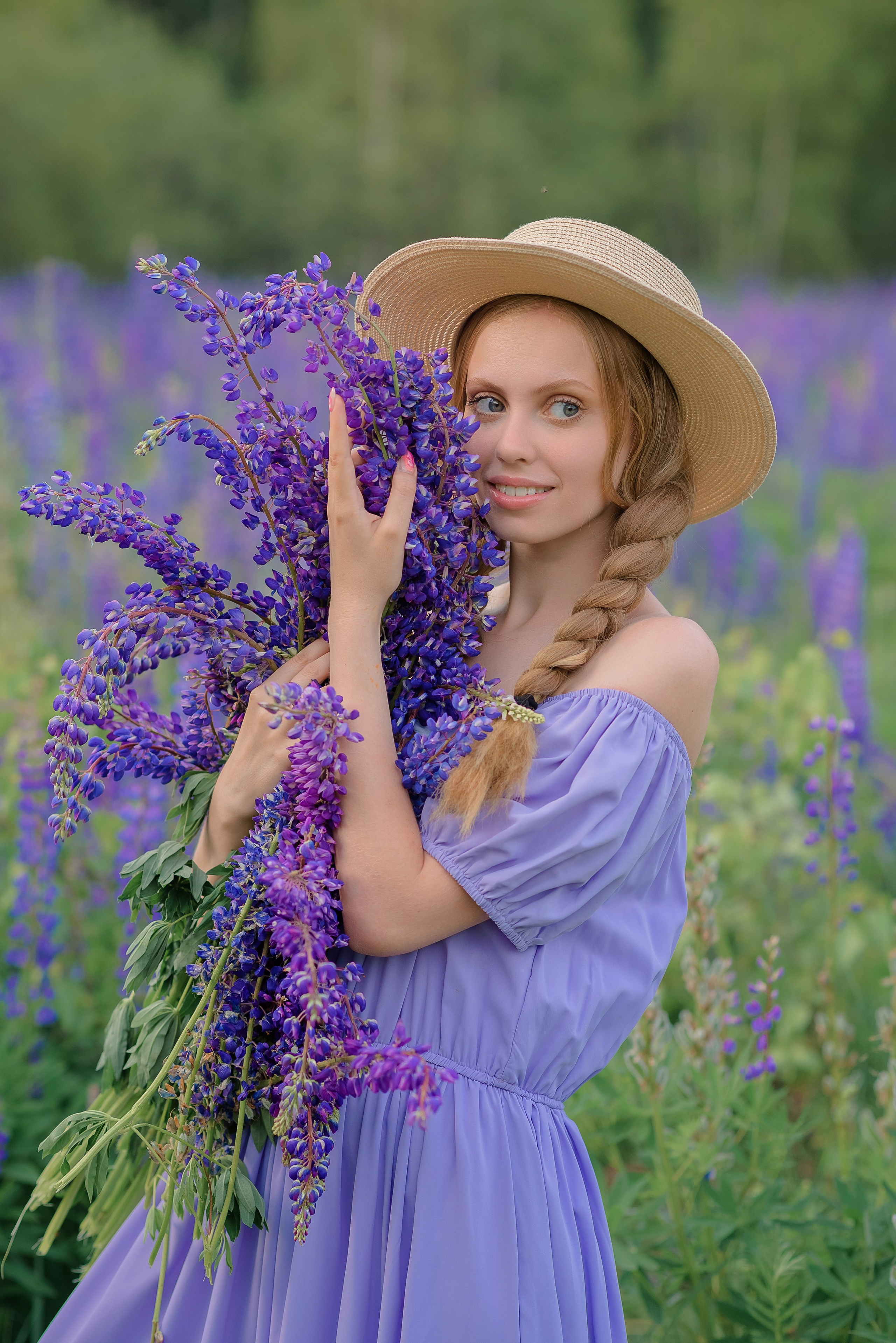 Люпиновое поле. Семейный фотограф в Рязани Мария Ермакова