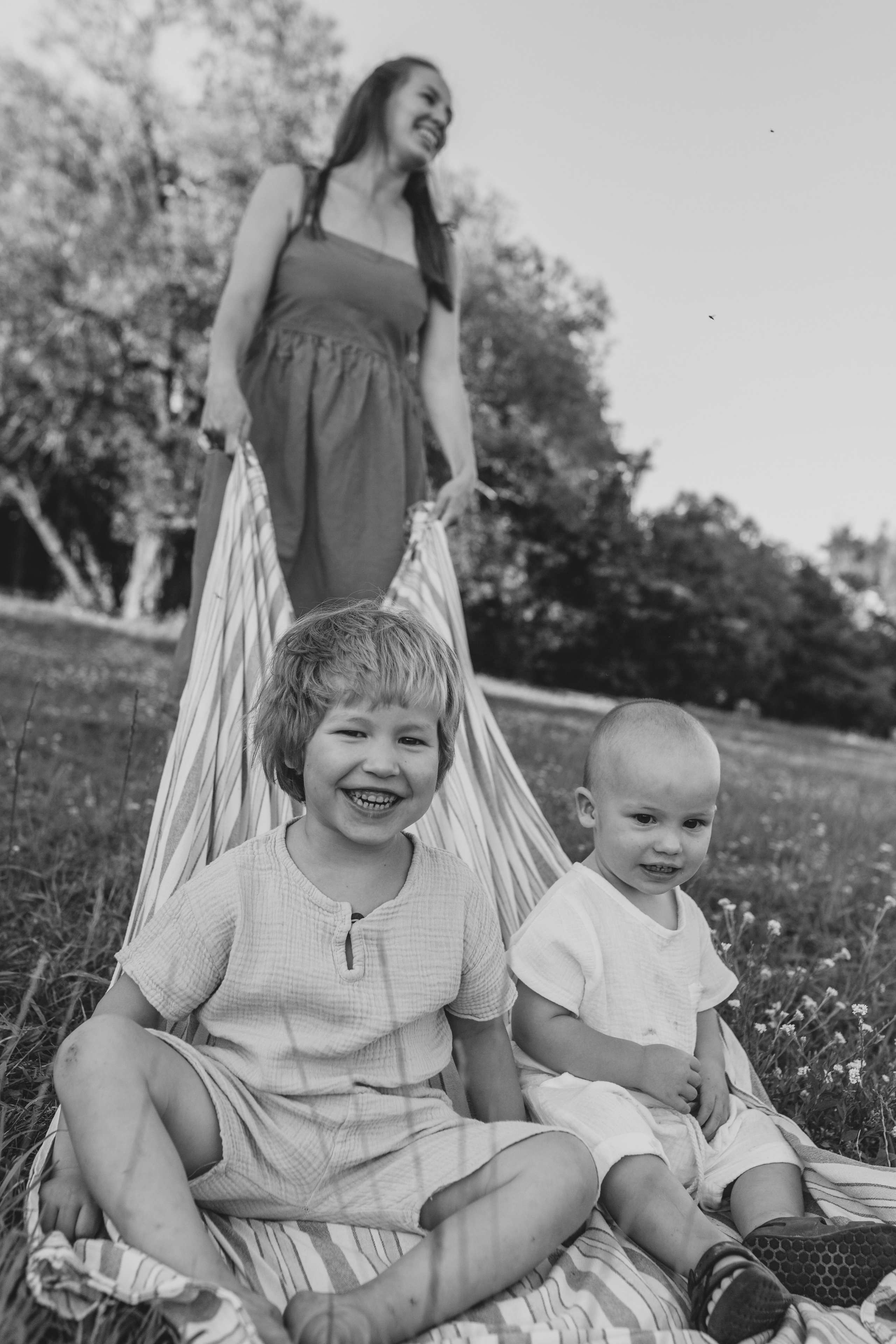 Оля и мальчишки. Семейный фотограф Полина Сарина Москва