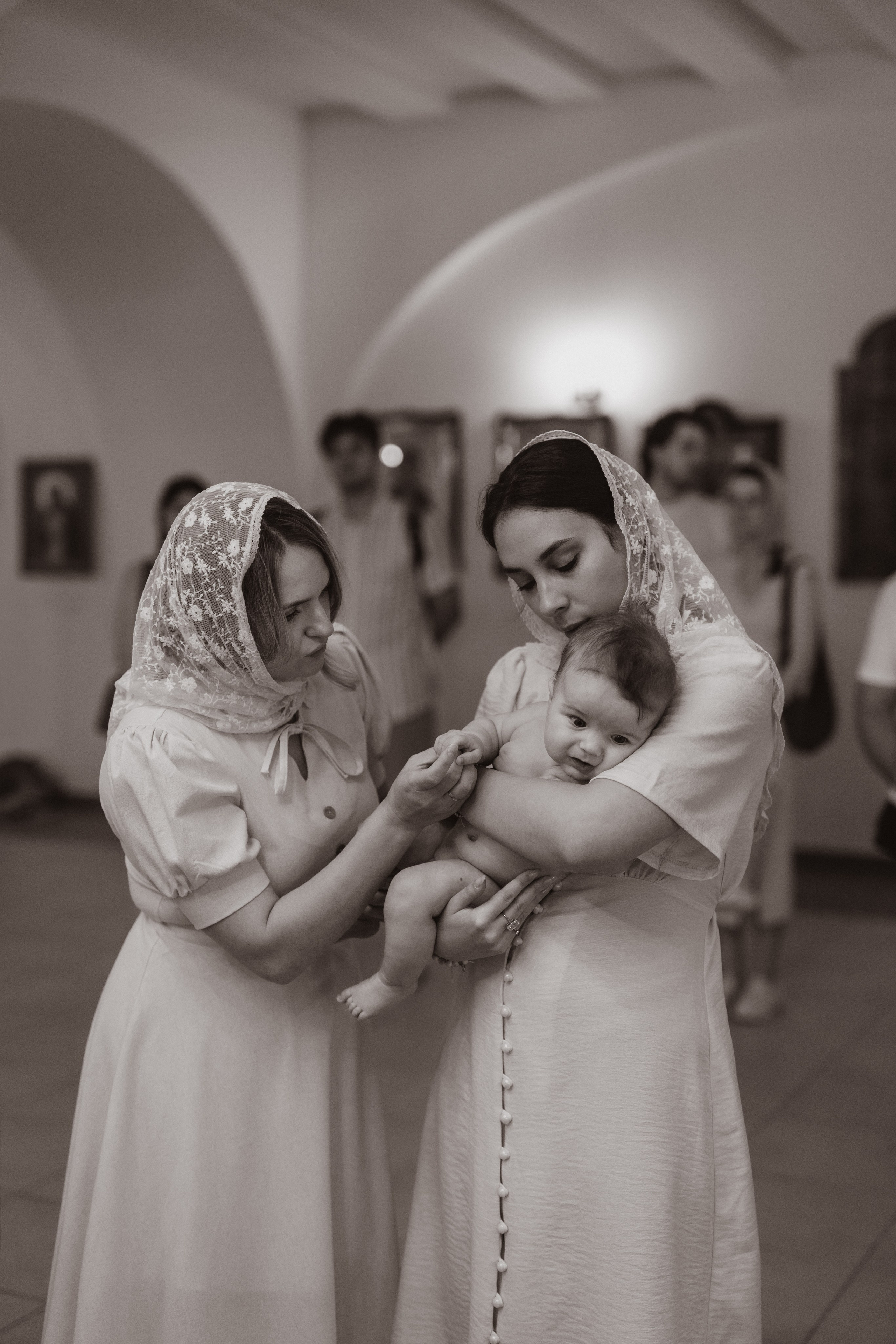 Таинство Крещения Саши. Фотограф новорождённых Newborn Москва