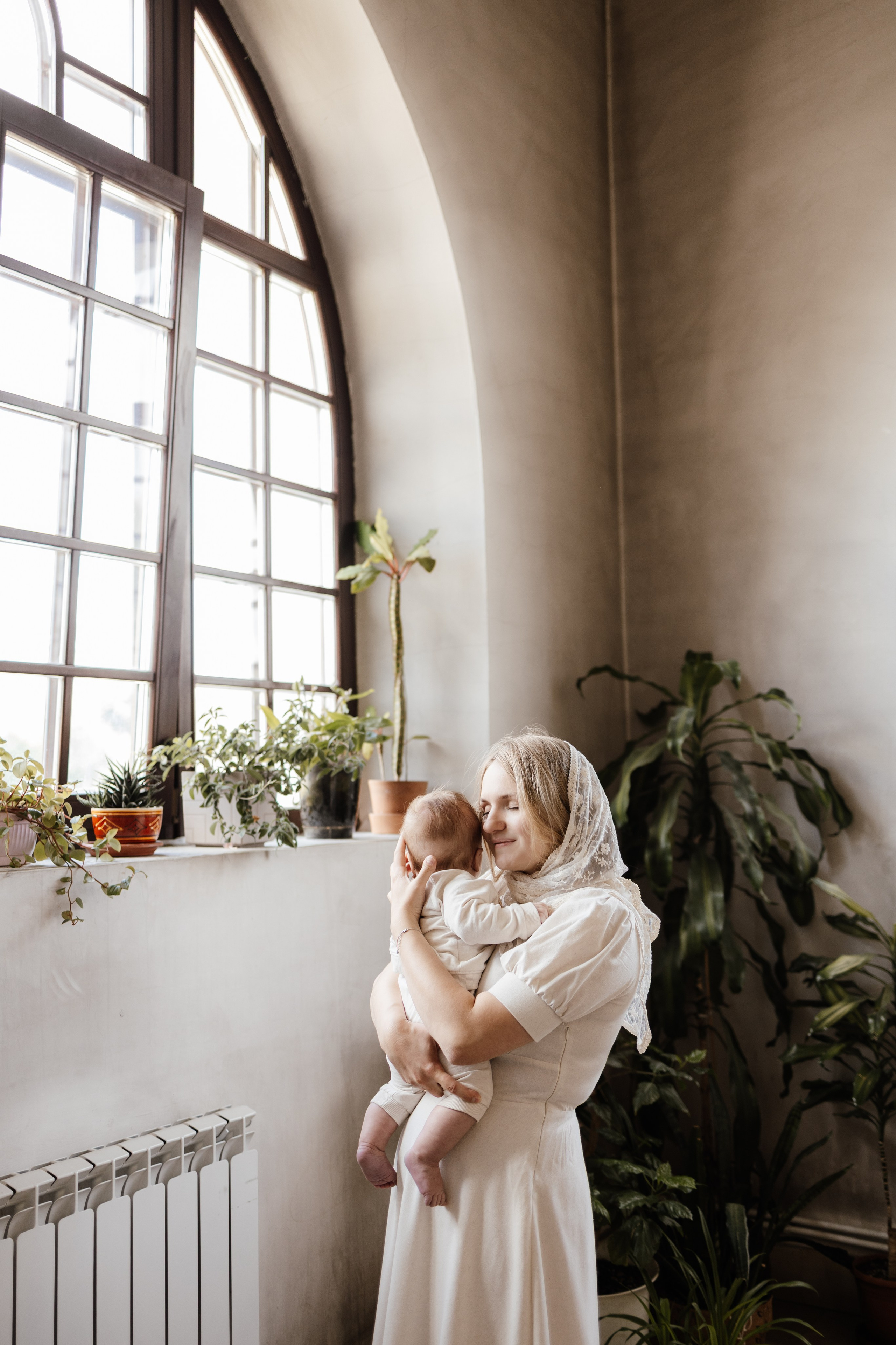 Таинство Крещения Саши. Фотограф новорождённых Newborn Москва