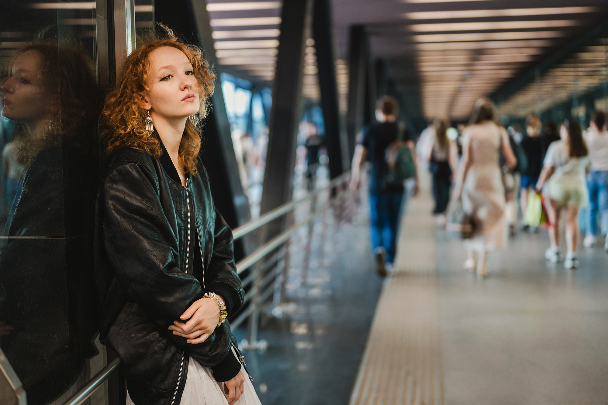 Екатерина. Съемка в метро. Олег Воронов. Портретный фотограф